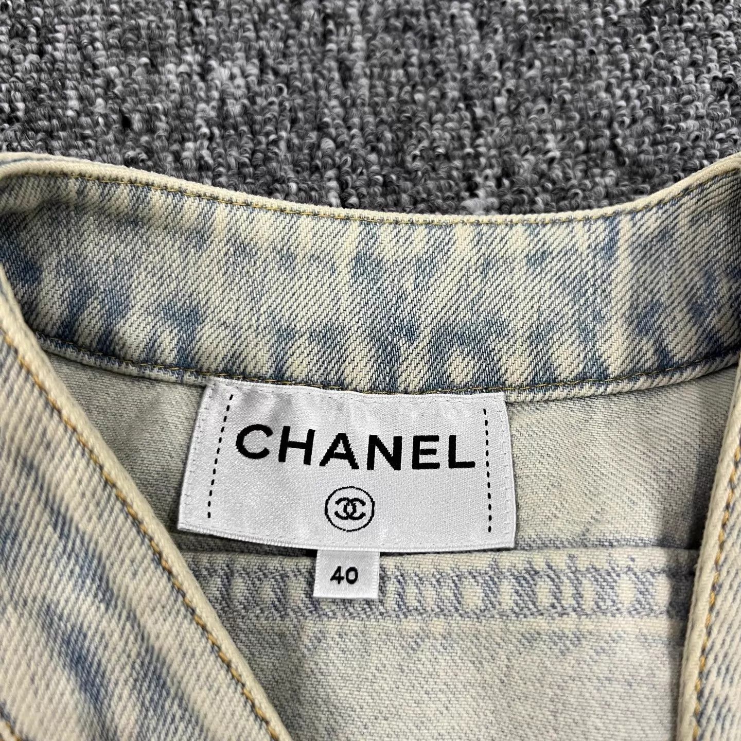 Chanel Chanel Paneled Washed Denim Jacket 40 98New CC&Flower Size M / US 6-8 / IT 42-44 - 6 Thumbnail