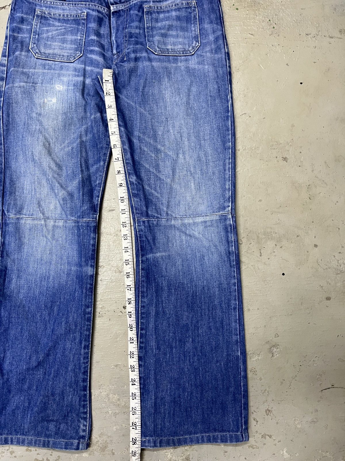 Diesel × If Six Was Nine × Japanese Brand BOOTCUT DOUBLE KNEE BUSH VINTAGE DIESEL JEANS Y2K FLARED Size US 32 / EU 48 - 7 Thumbnail