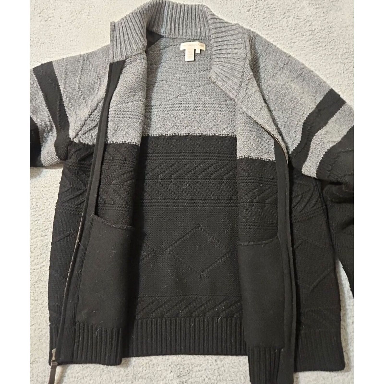 The Territory Ahead Territory Ahead Jacket Full Zip 100% Lambswool Solid Black Large Men Mens Regular Size L Size US L / EU 52-54 / 3 - 2 Thumbnail