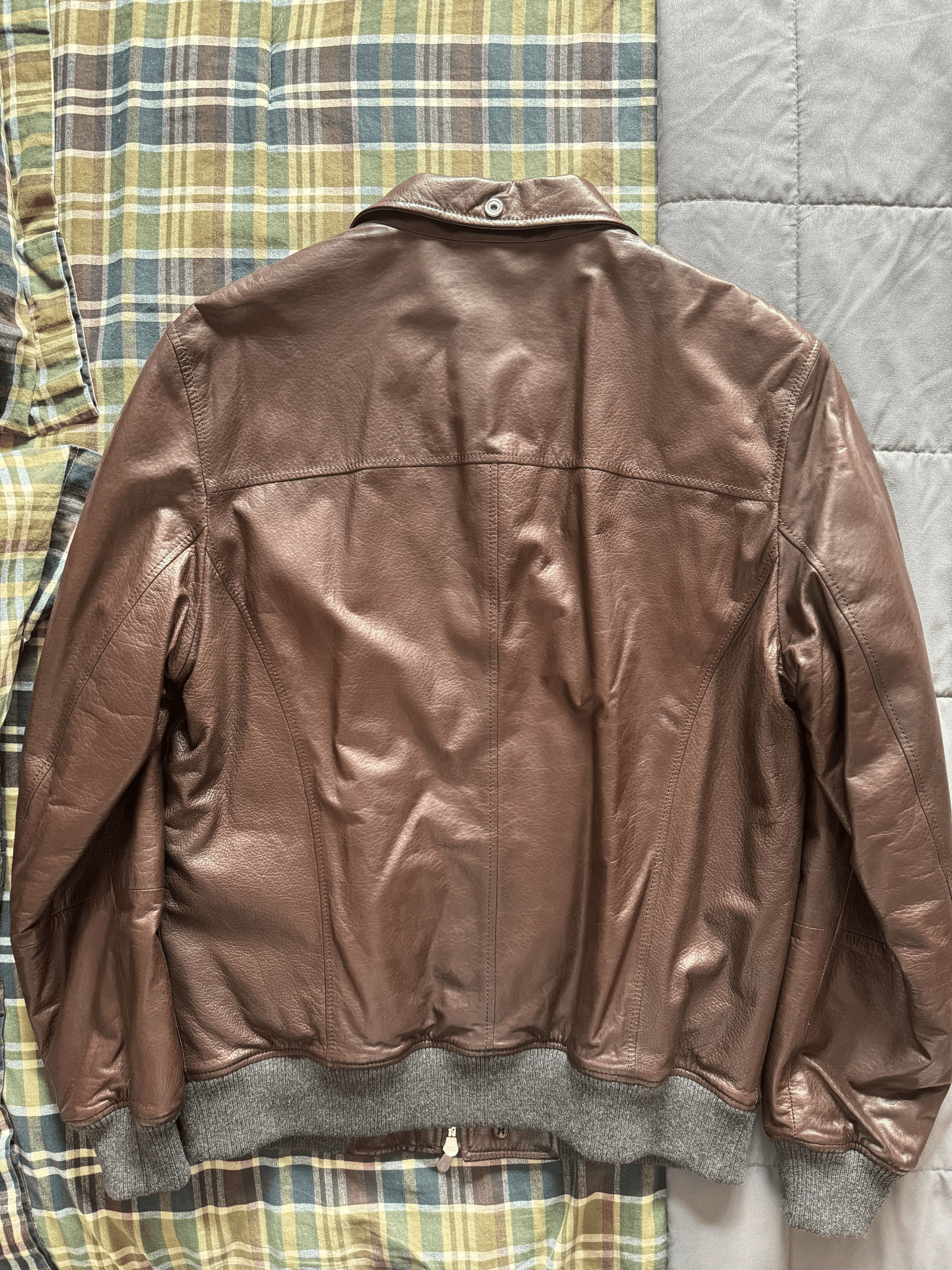 Brunello Cucinelli Brunello Cucinelli Leather jacket Size US L / EU 52-54 / 3 - 2 Thumbnail