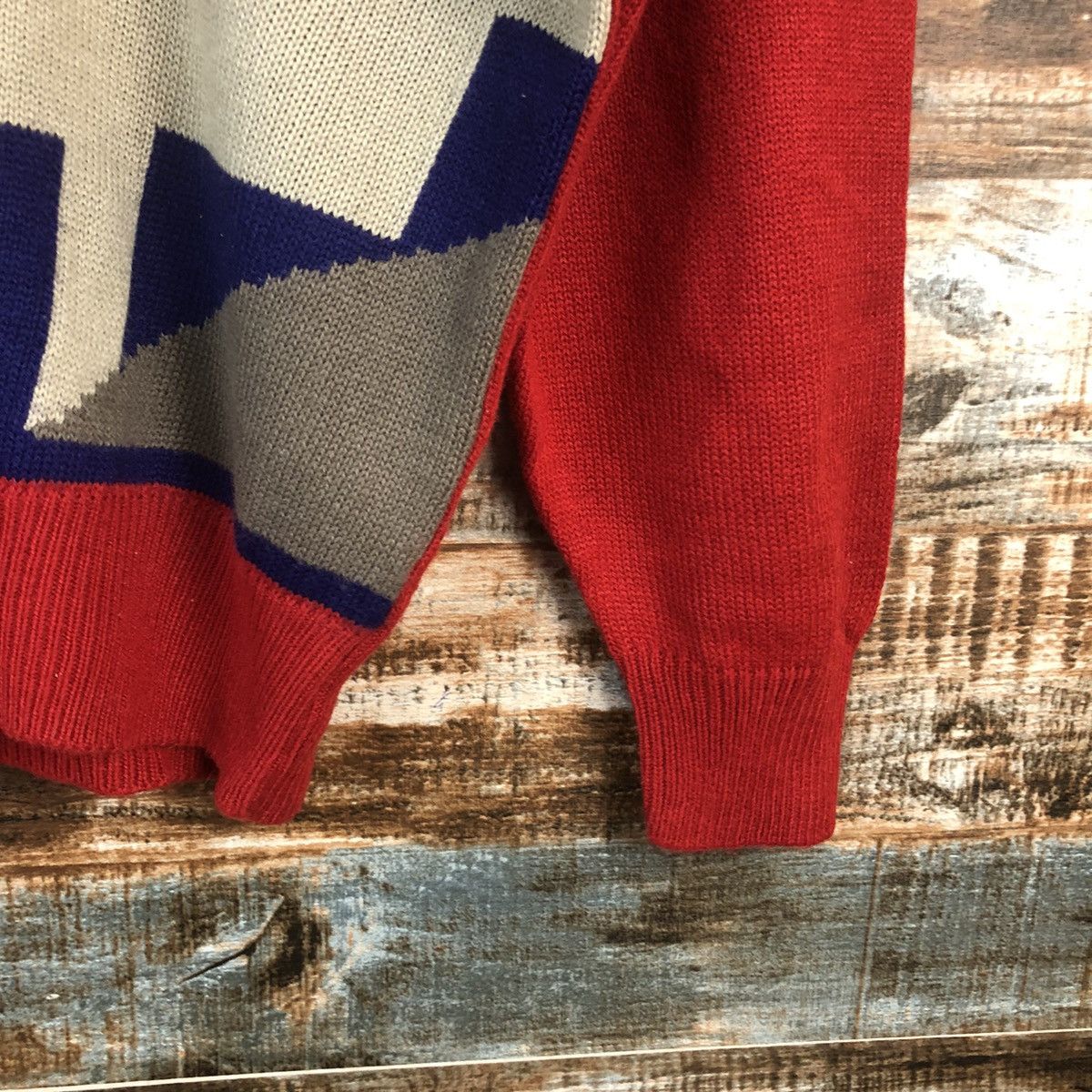 Homespun Knitwear DLL Japan vintage art Red Knitwear sweatshirt #C015 Size US S / EU 44-46 / 1 - 8 Thumbnail