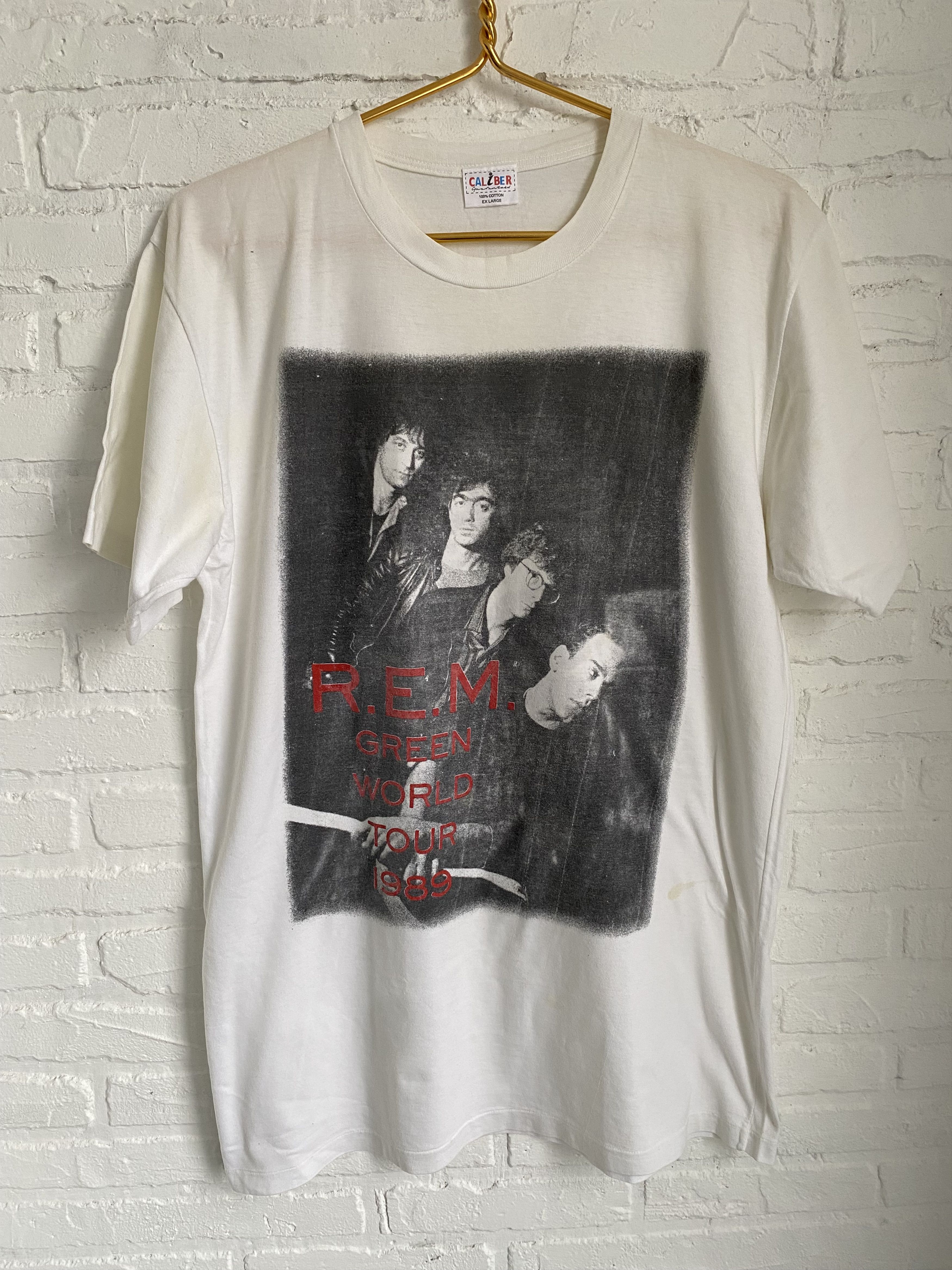 Band Tees × Vintage Vintage 80s R.E.M. Green World tour 1989 t-shirt Size US XL / EU 56 / 4 - 1 Thumbnail