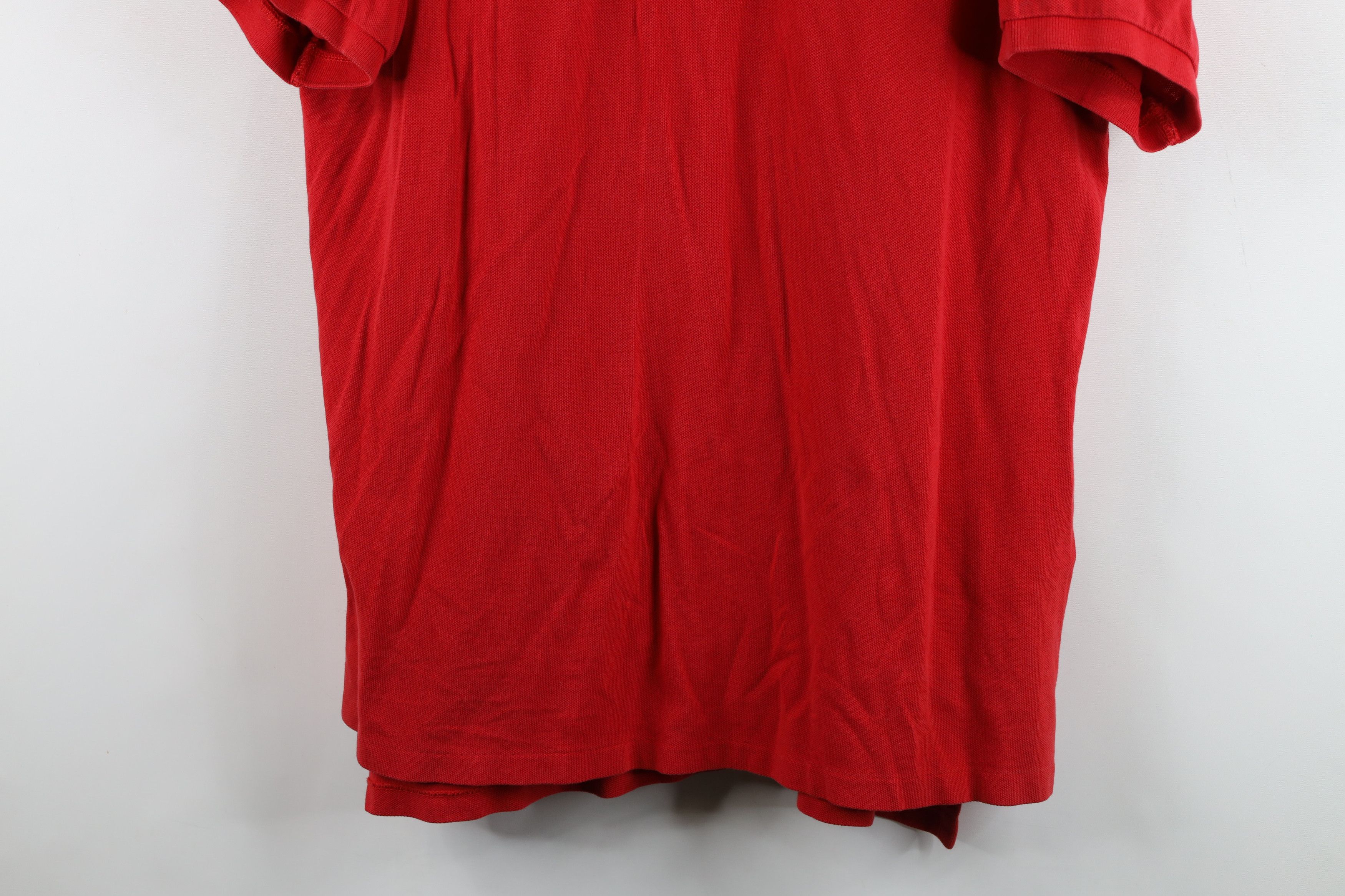 Ralph Lauren Vintage 90s Ralph Lauren Big Pony Collared Polo Shirt Red Size US XXL / EU 58 / 5 - 3 Thumbnail