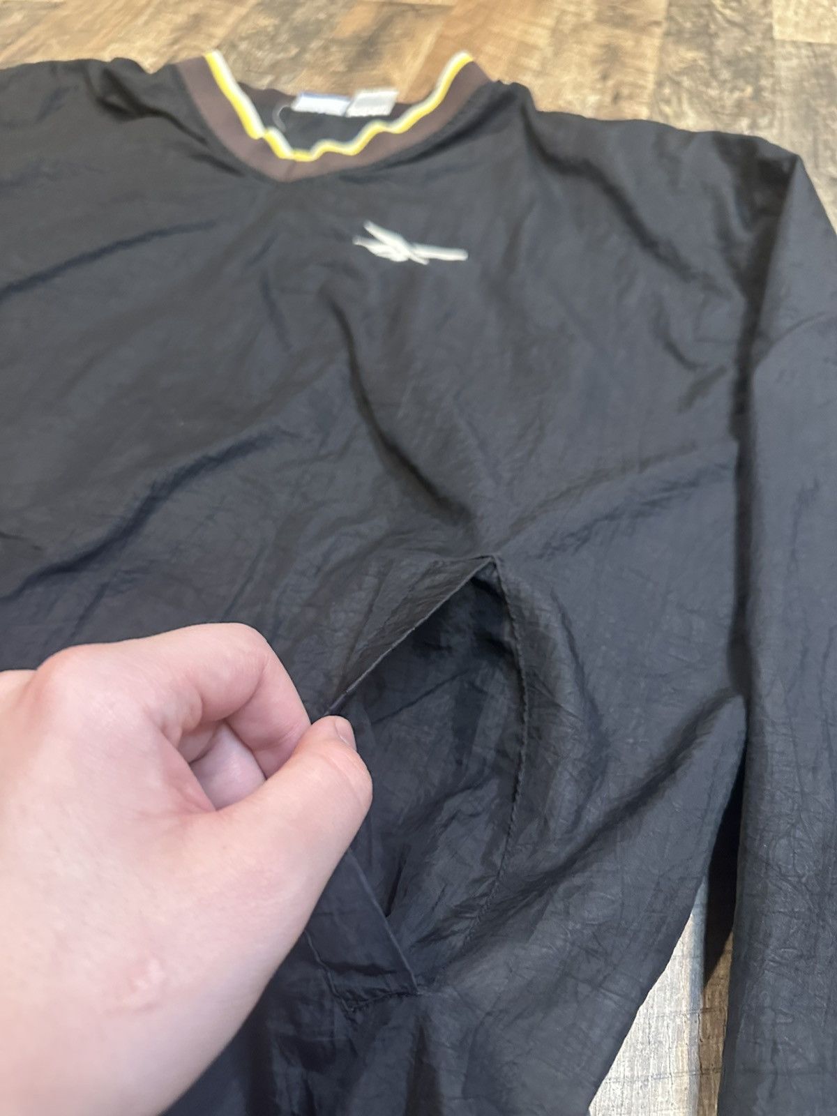 Reebok Vintage 90s/Y2K Boxy Fit Reebok Windbreaker Black XXL Size US XXL / EU 58 / 5 - 4 Thumbnail