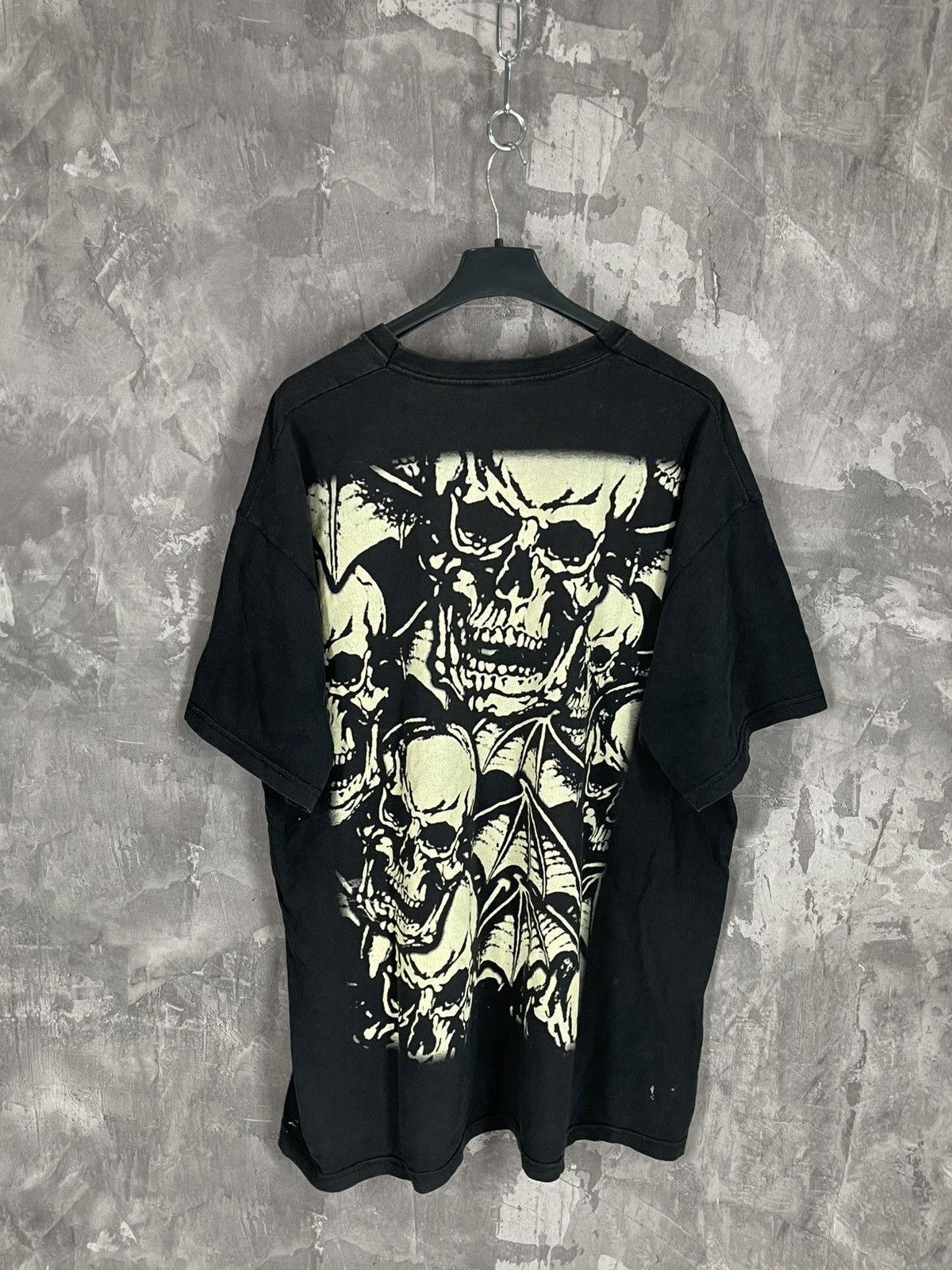 Band Tees Crazy vintage cyber Y2k skull graphic emo goth t-shirt Size US XL / EU 56 / 4 - 2 Thumbnail