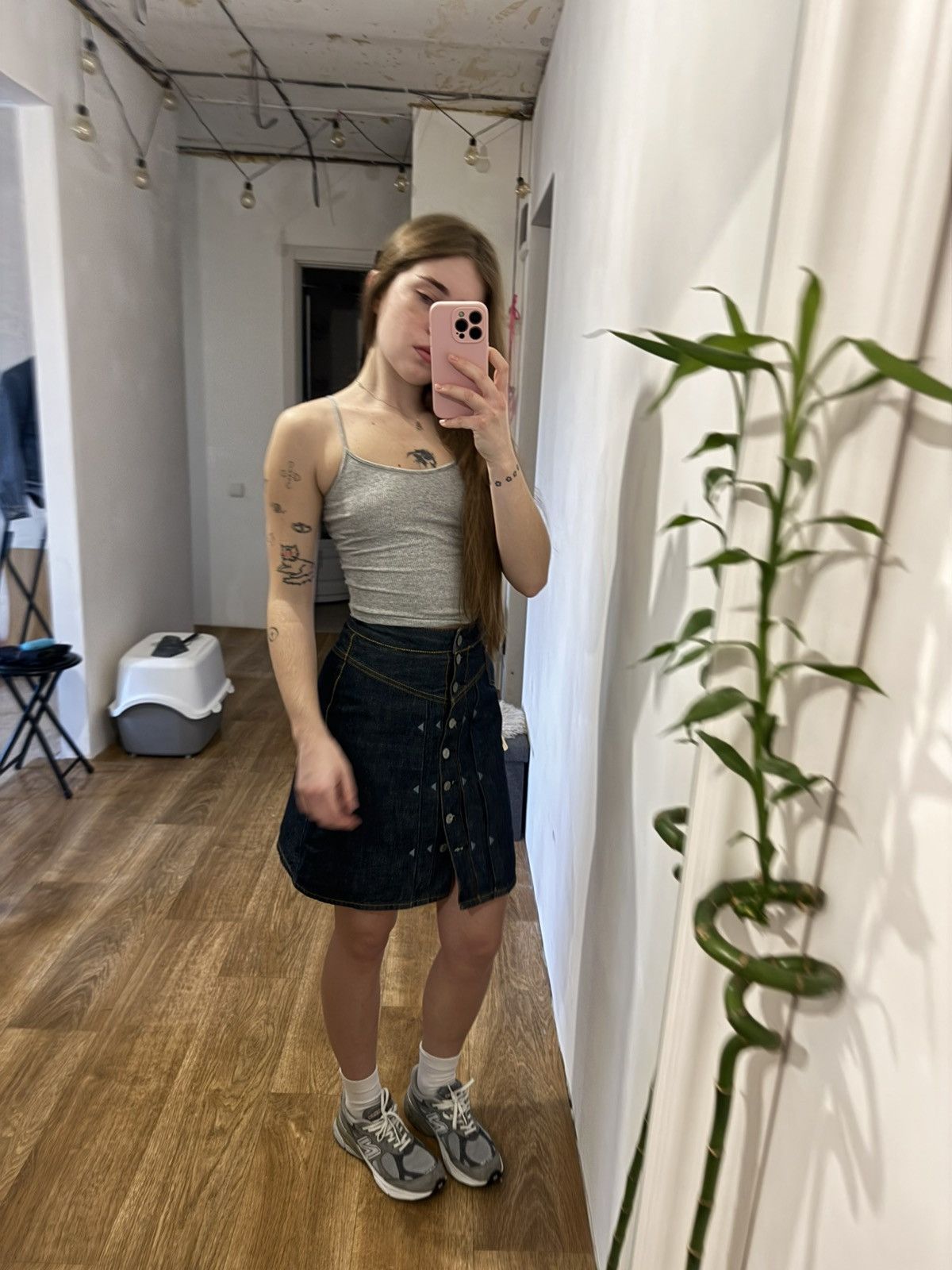 Evisu VINTAGE EVISU RARE JEANS 2000s MIDI SKIRT Size 26" / US 2 / IT 38 - 7 Thumbnail