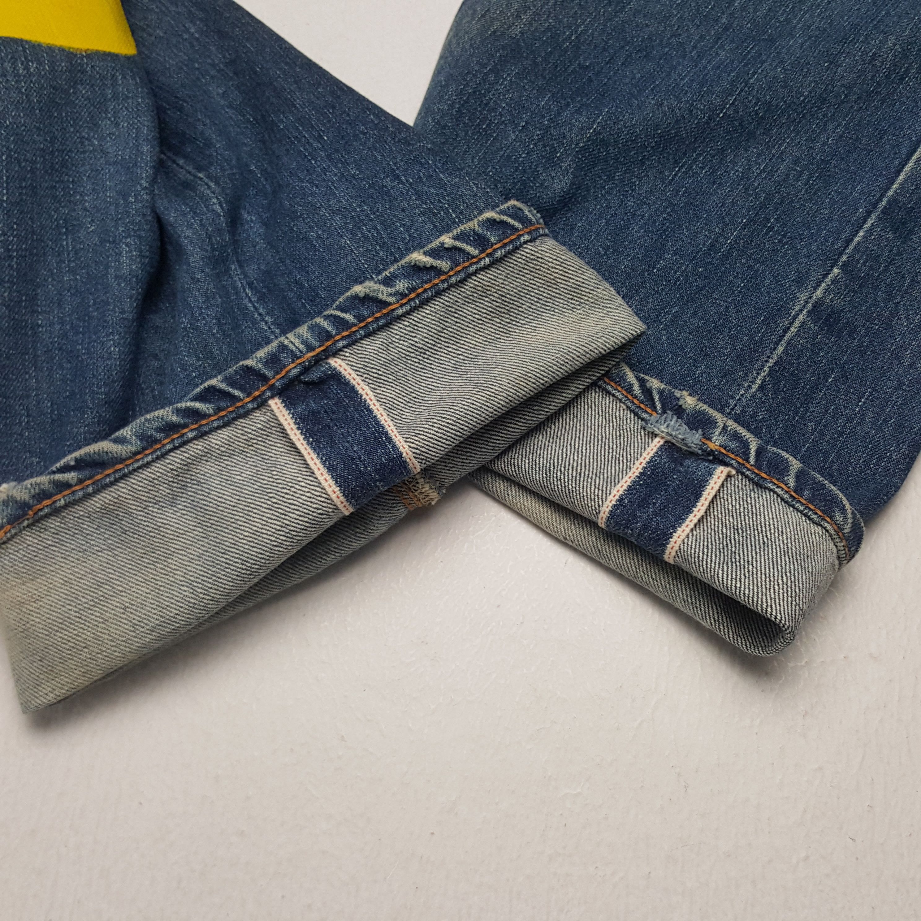 Japanese Brand × Vintage Vintage Evis Japanese Brand Daicocok Custom Art Denim Jeans Size US 31 - 15 Thumbnail
