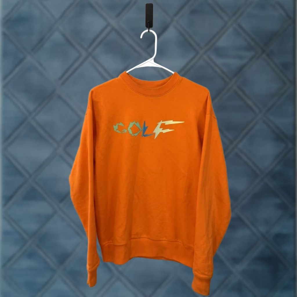 Golf Wang Golf Wang X Tyler, The Creator Sweatshirt Crew Neck Orange Small Regular Men Size US S / EU 44-46 / 1 - 1 Thumbnail