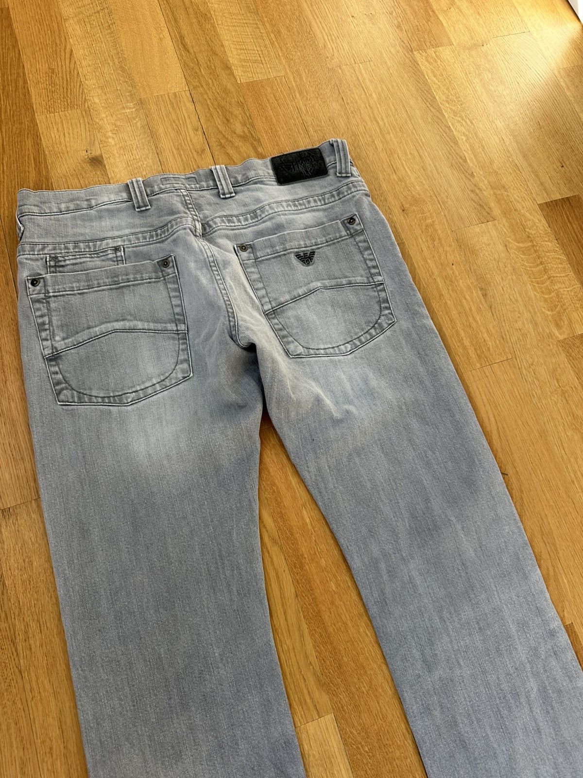 Giorgio Armani Vintage Giorgio Armani Denim Gray Jeans 33 Size Metal Logo Size US 33 - 14 Thumbnail