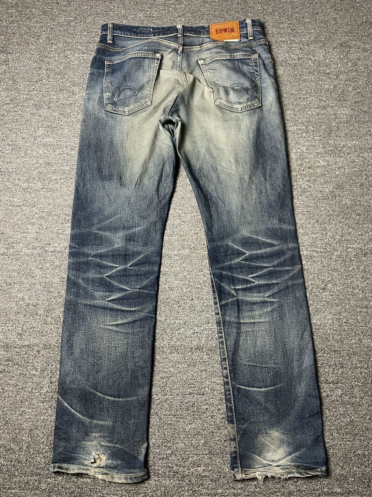 Edwin × Japanese Brand × Vintage Vintage EDWIN Selvedge Dirty Jeans (91) Size US 32 / EU 48 - 10 Thumbnail