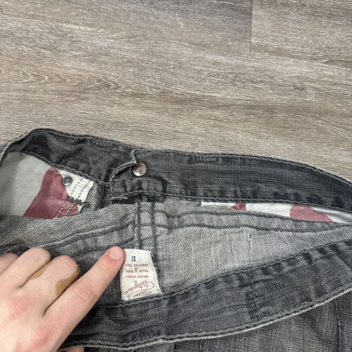 Japanese Brand × True Religion × Vintage Vintage Y2K True Religion faded distressed jeans Size US 34 / EU 50 - 4 Thumbnail
