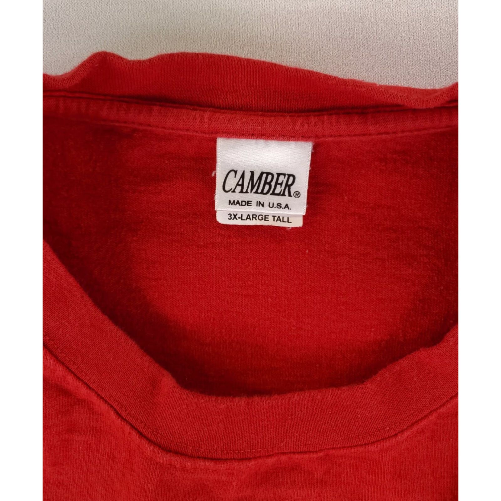 Vintage Camber T Shirt Kansas City Chiefs Super Bowl UAW Made USA Red Mens 3XL Tall Size US XXL / EU 58 / 5 - 3 Thumbnail