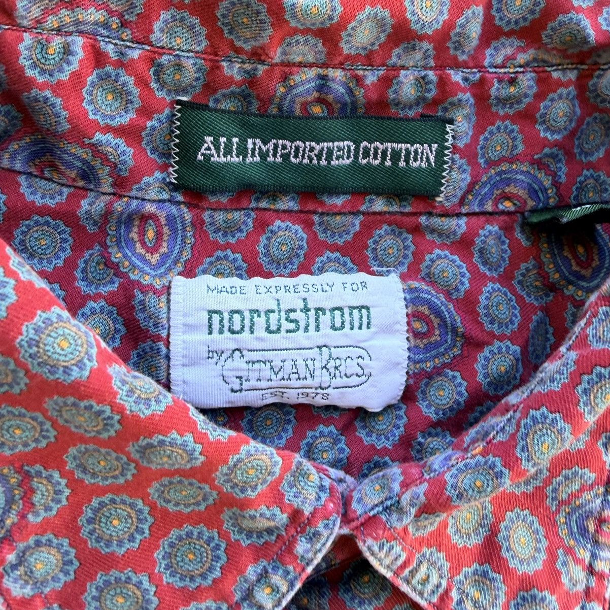 Gitman Bros. Vintage Gitman Bros Shirt Paisley All Over Print Made In USA Size US XL / EU 56 / 4 - 4 Thumbnail