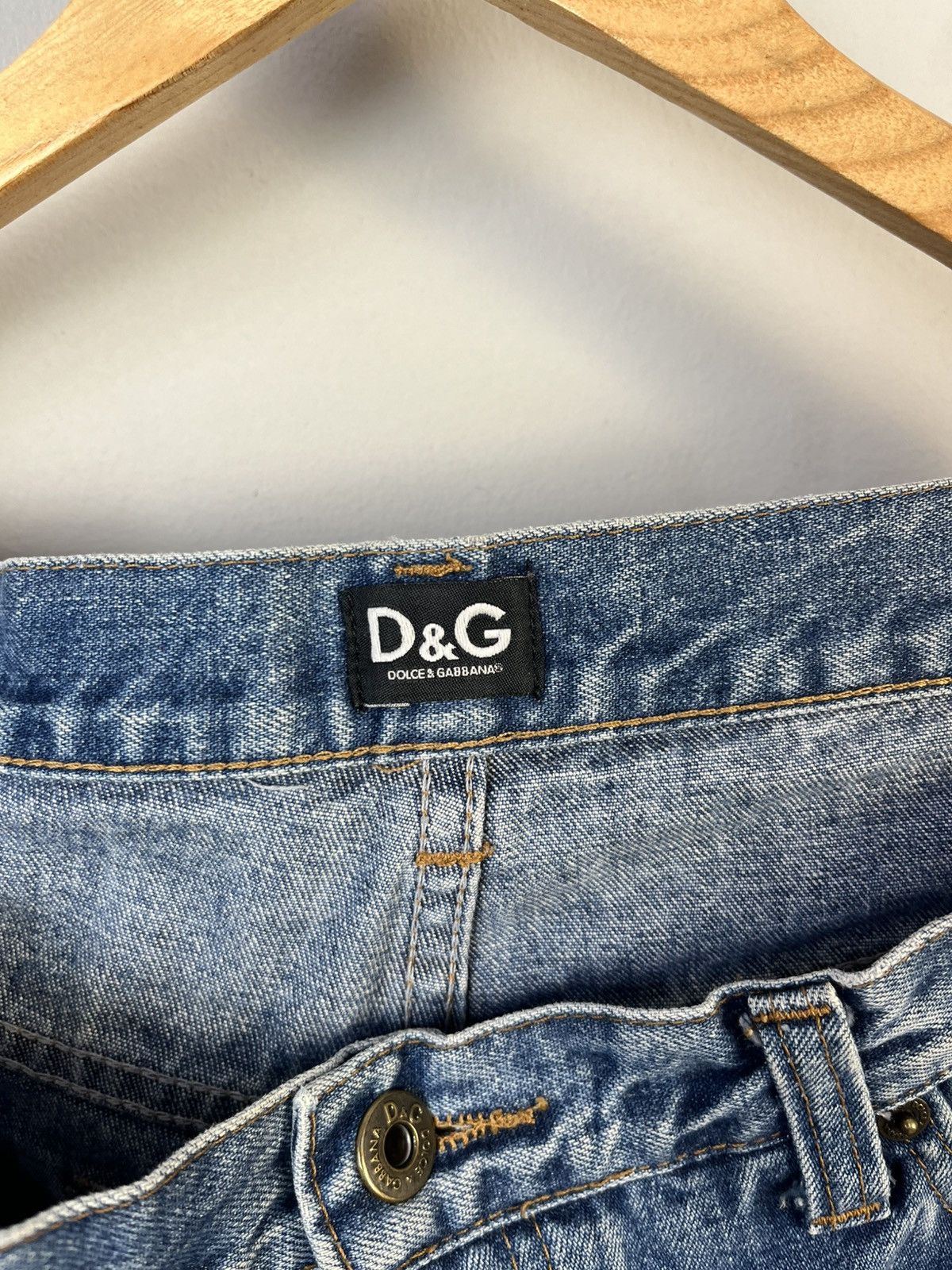 Dolce & Gabbana × Vintage Dolce & Gabbana D&G Vintage Y2K Denim Jeans Made in Italy Size US 38 / EU 54 - 11 Thumbnail