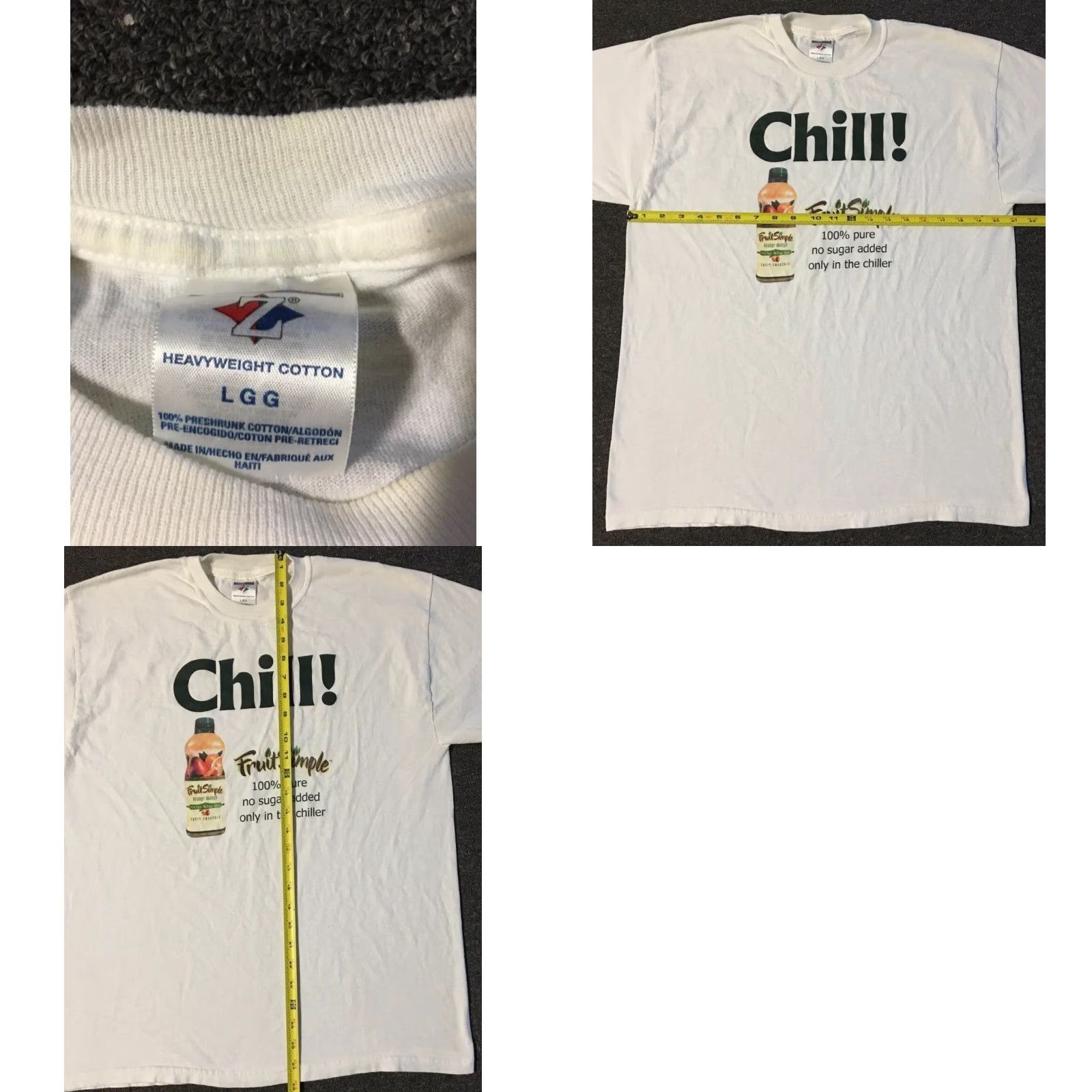 Vintage VINTAGE Funny Shirt M White Drink Grunge 90s Y2K Chill Fruit Simple Smoothie Faded Promo Shirt Mens Short Sleeve Sunglasses? Size US M / EU 48-50 / 2 - 9 Thumbnail