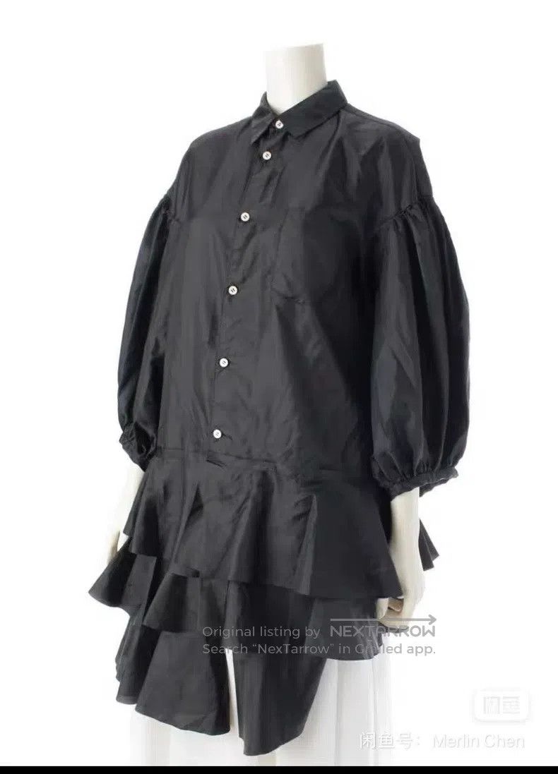 Comme des Garcons Comme Des Garcons Polyester glossy shirt dress Size S / US 4 / IT 40 - 2 Thumbnail