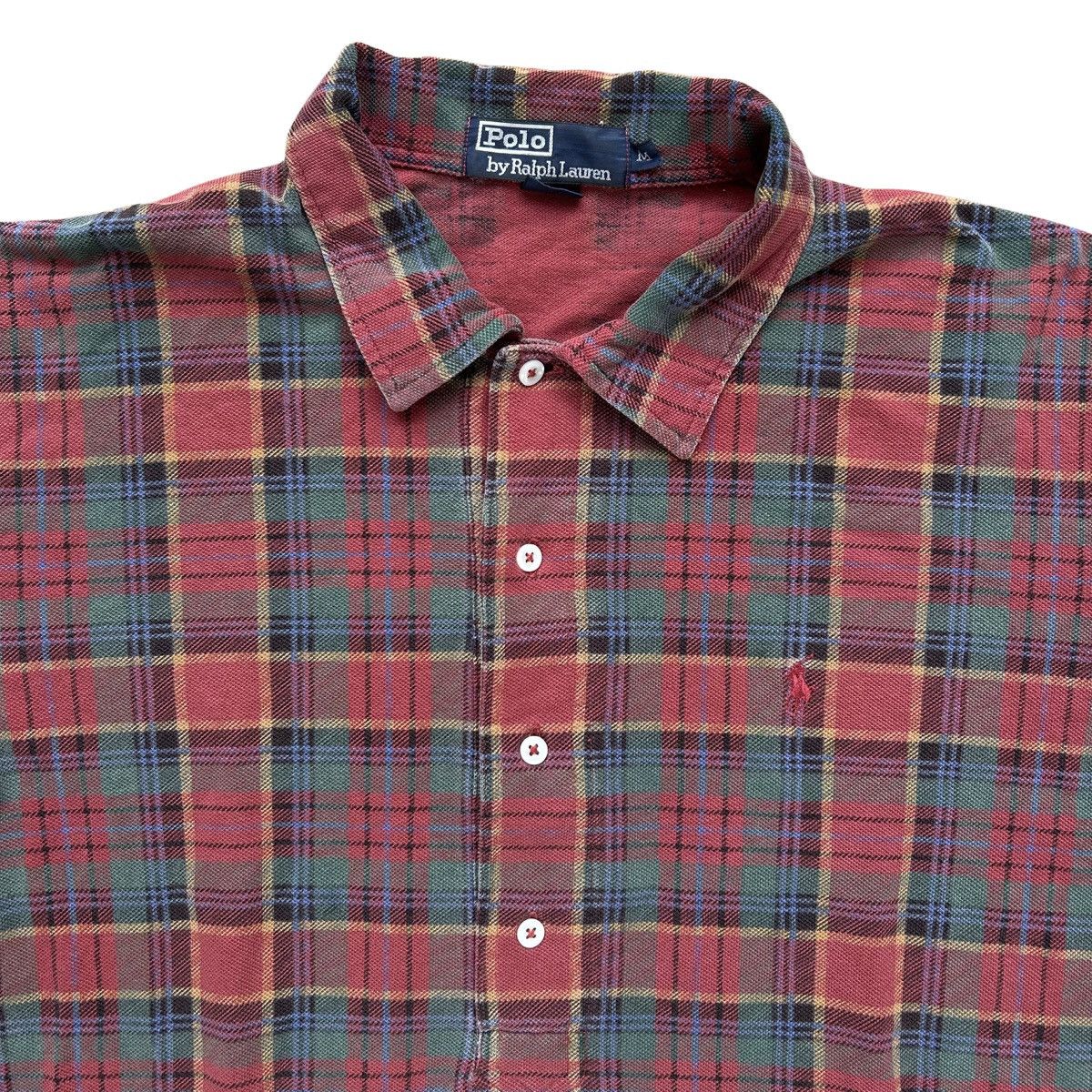 Polo Ralph Lauren Vintage Polo By Ralph Lauren Plaid Henley Shirt Size Medium Size US M / EU 48-50 / 2 - 2 Thumbnail