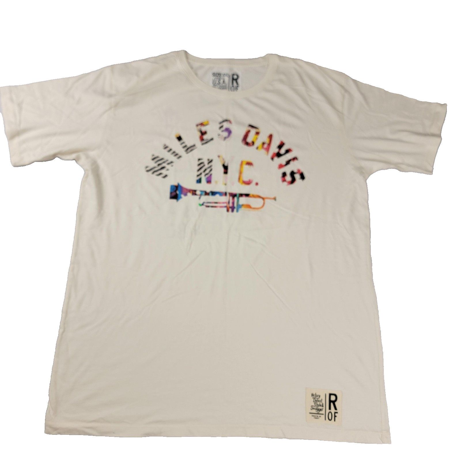 Miles New York Roots of Fight Miles Davis Tee Mens 3XL White NYC Jazz 1075 Size US XXL / EU 58 / 5 - 1 Thumbnail