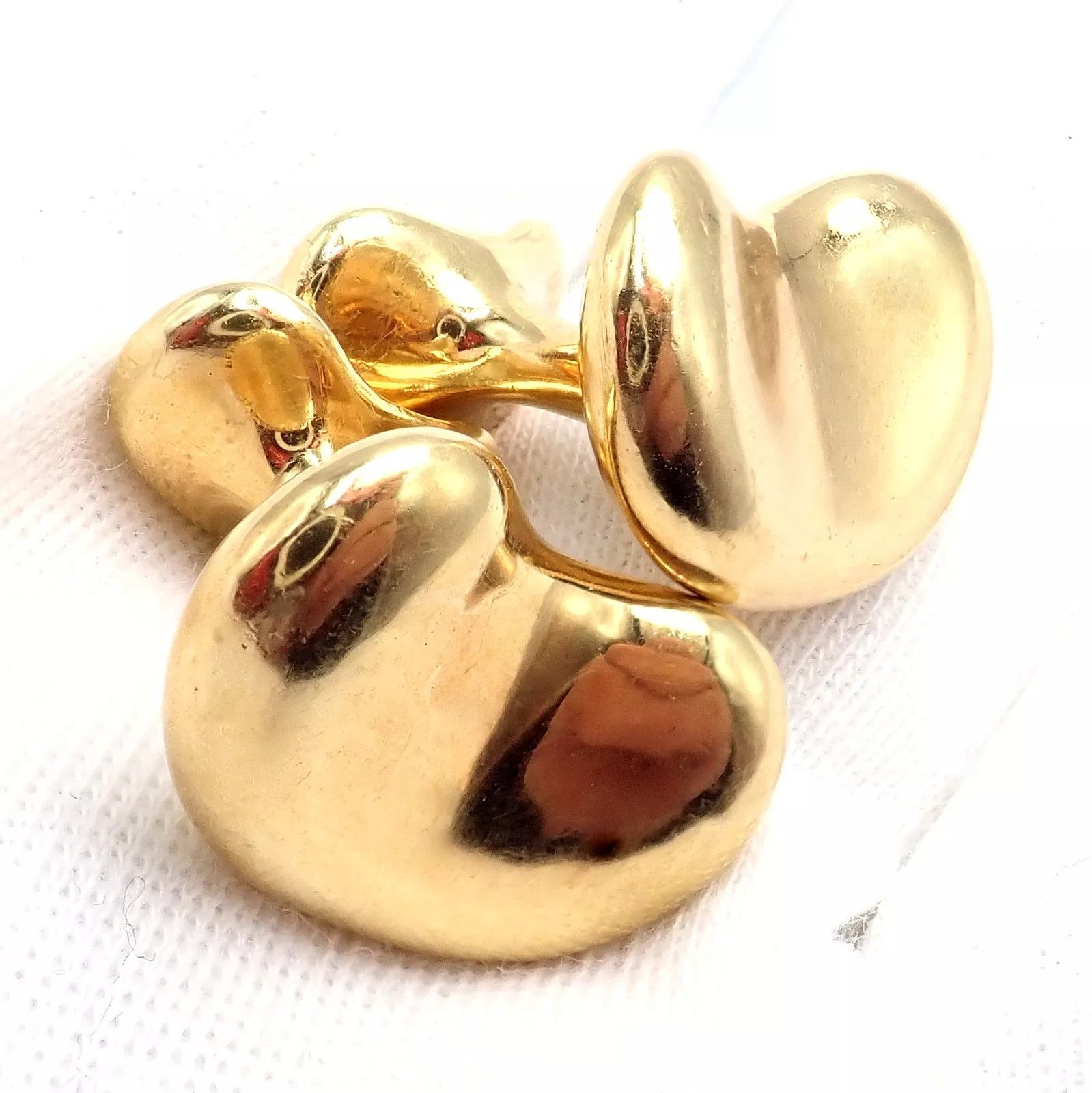 Tiffany & Co. Tiffany & Co Peretti 18k Extra Large Bean Cufflinks Size ONE SIZE - 6 Thumbnail