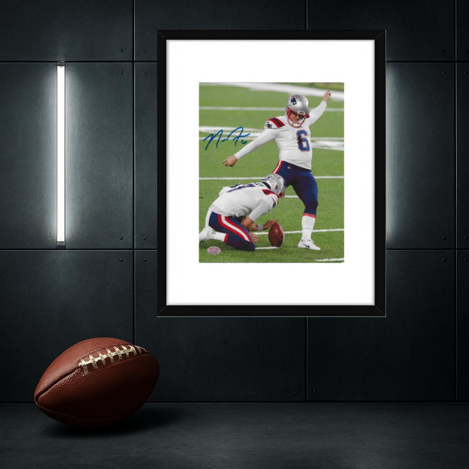 Other Nick Folk New England Patriots Signed 8x10 Photo coa W/Frame Size ONE SIZE - 1 Thumbnail