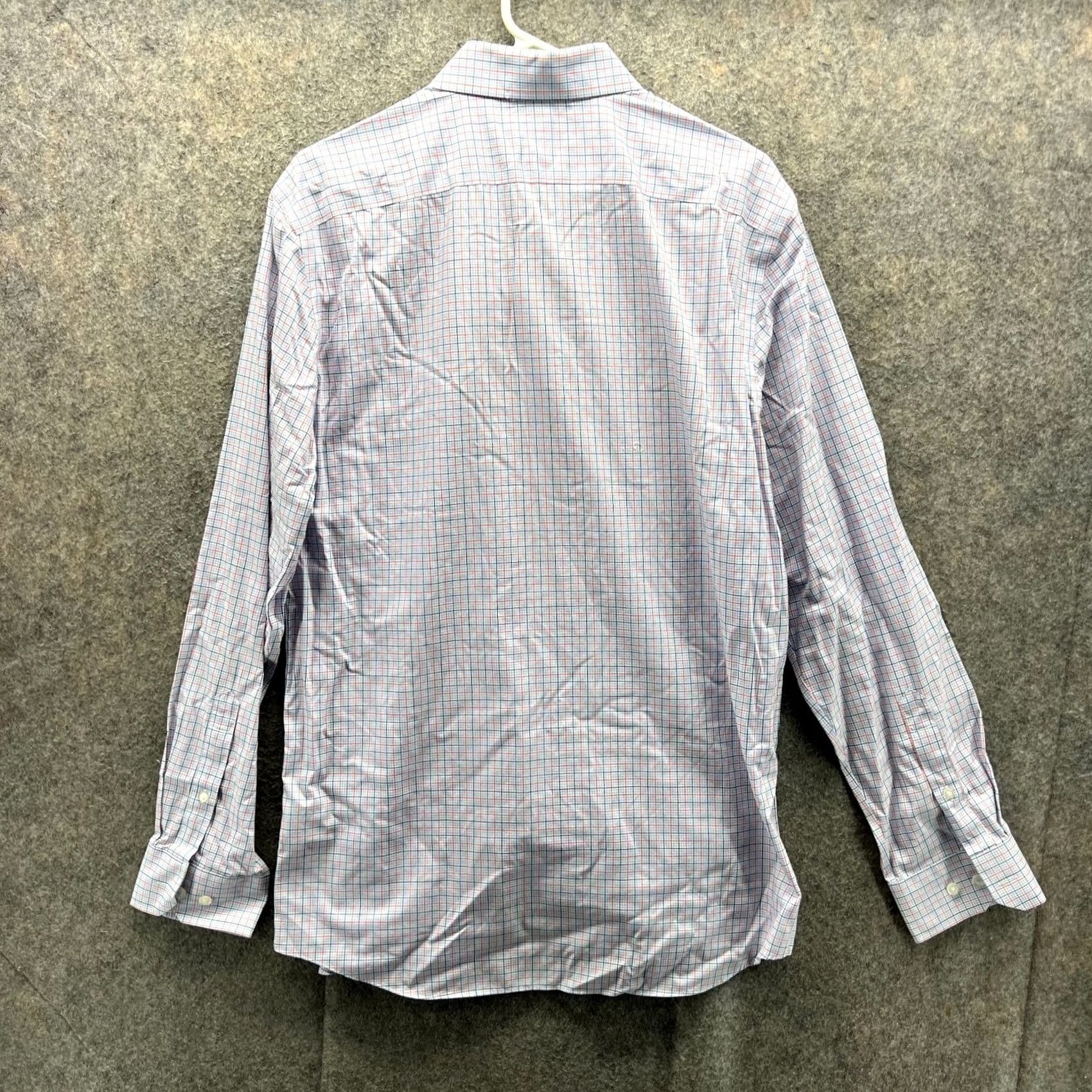 Banana Republic Banana Republic Shirt Mens Large Blue Red Button-Down Stretch Slim Check Dress Casual Office 90s? Size US L / EU 52-54 / 3 - 2 Thumbnail