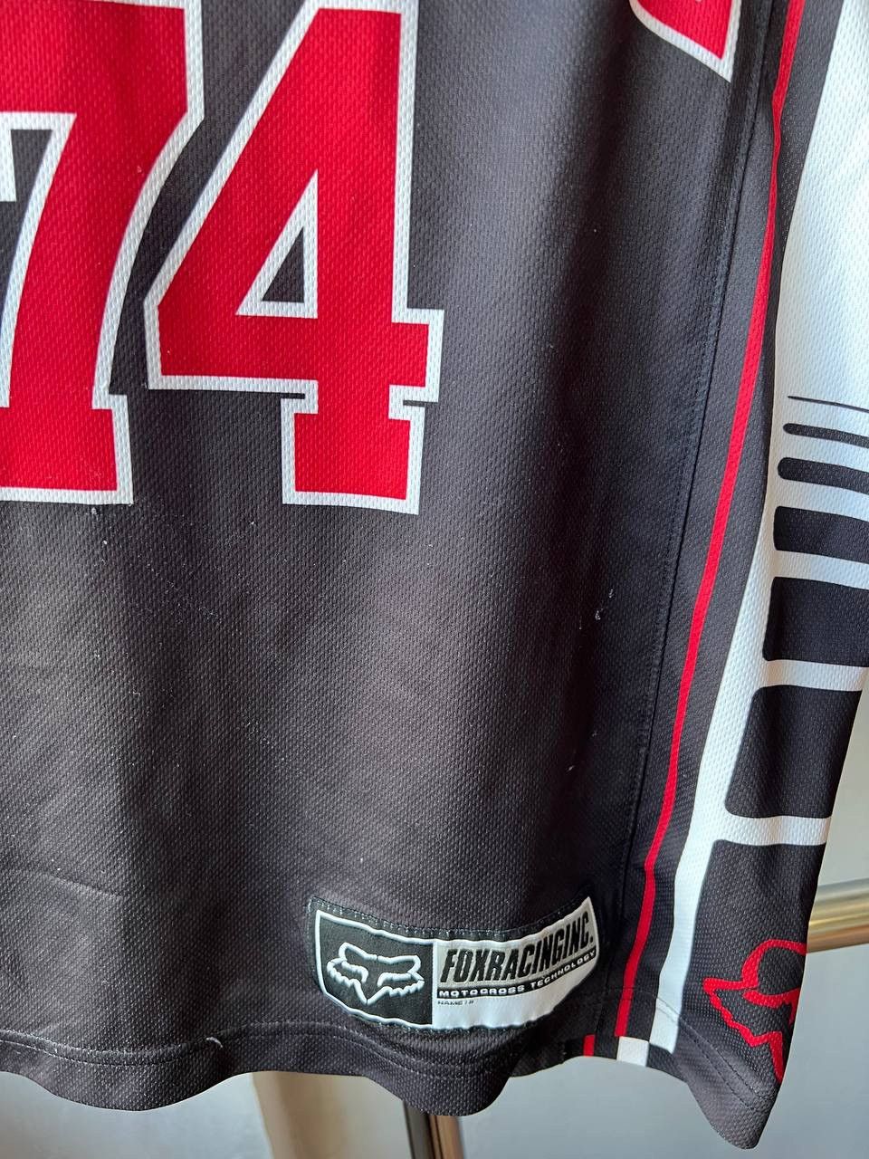 Fox Racing FOX RACING VINTAGE MOTO BLACK JERSEY #74 SIZE S MENS Size US S / EU 44-46 / 1 - 8 Thumbnail