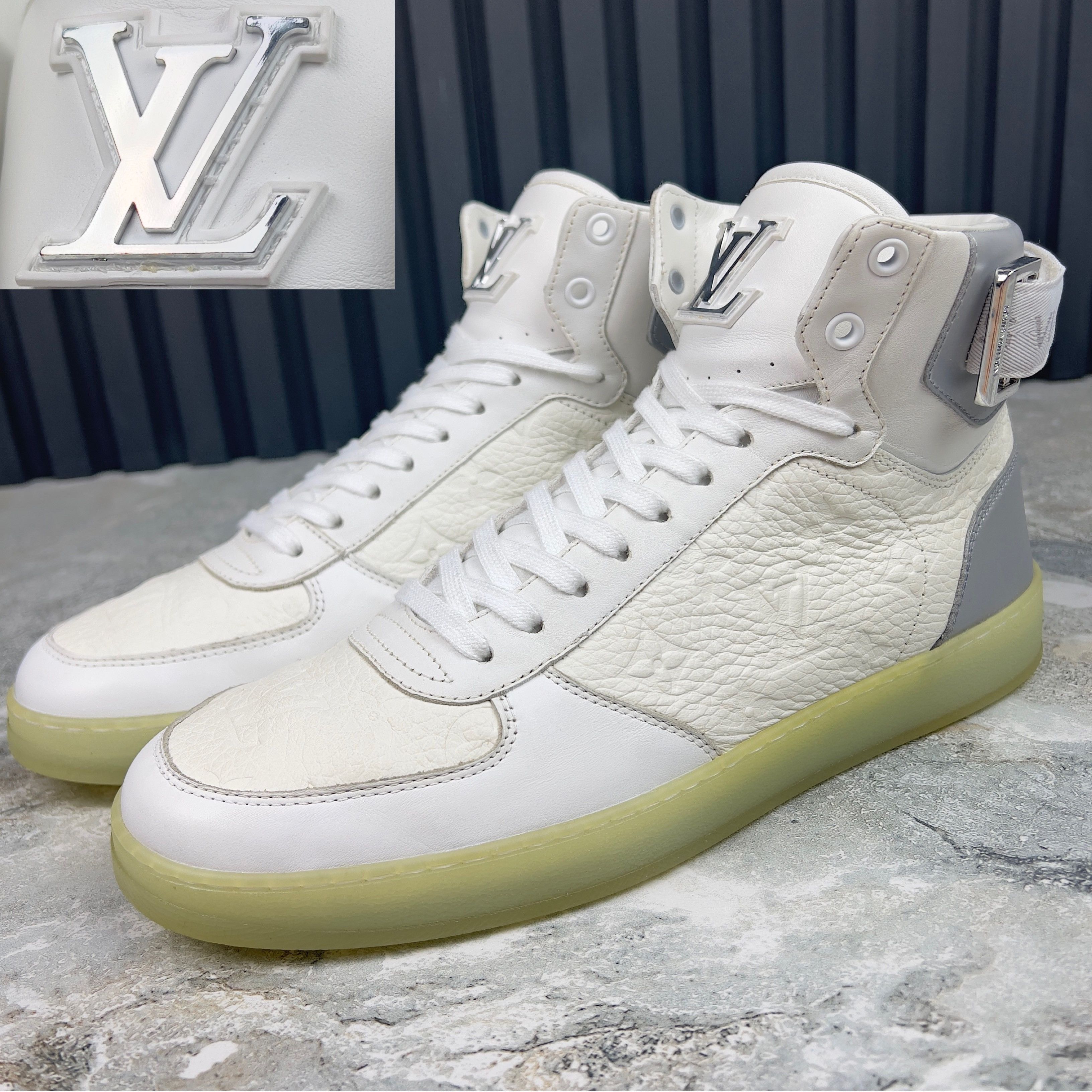 Louis Vuitton Louis Vuitton Rivoli High Top Sneaker Leather | Grailed