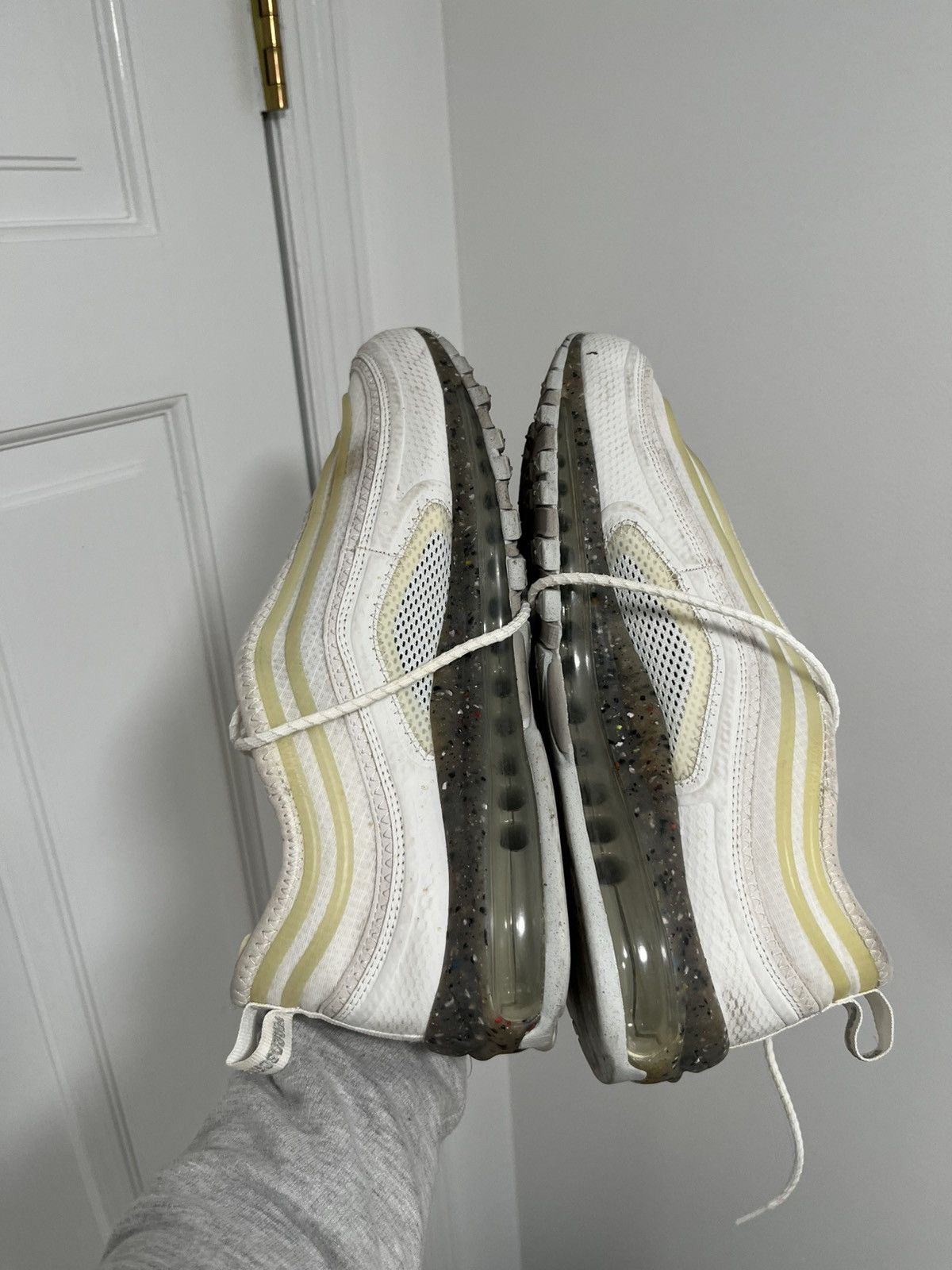 Nike Nike Air Max 97 Terrascape Triple White Sneakers DQ3976-101 Size US 13 / EU 46 - 5 Thumbnail