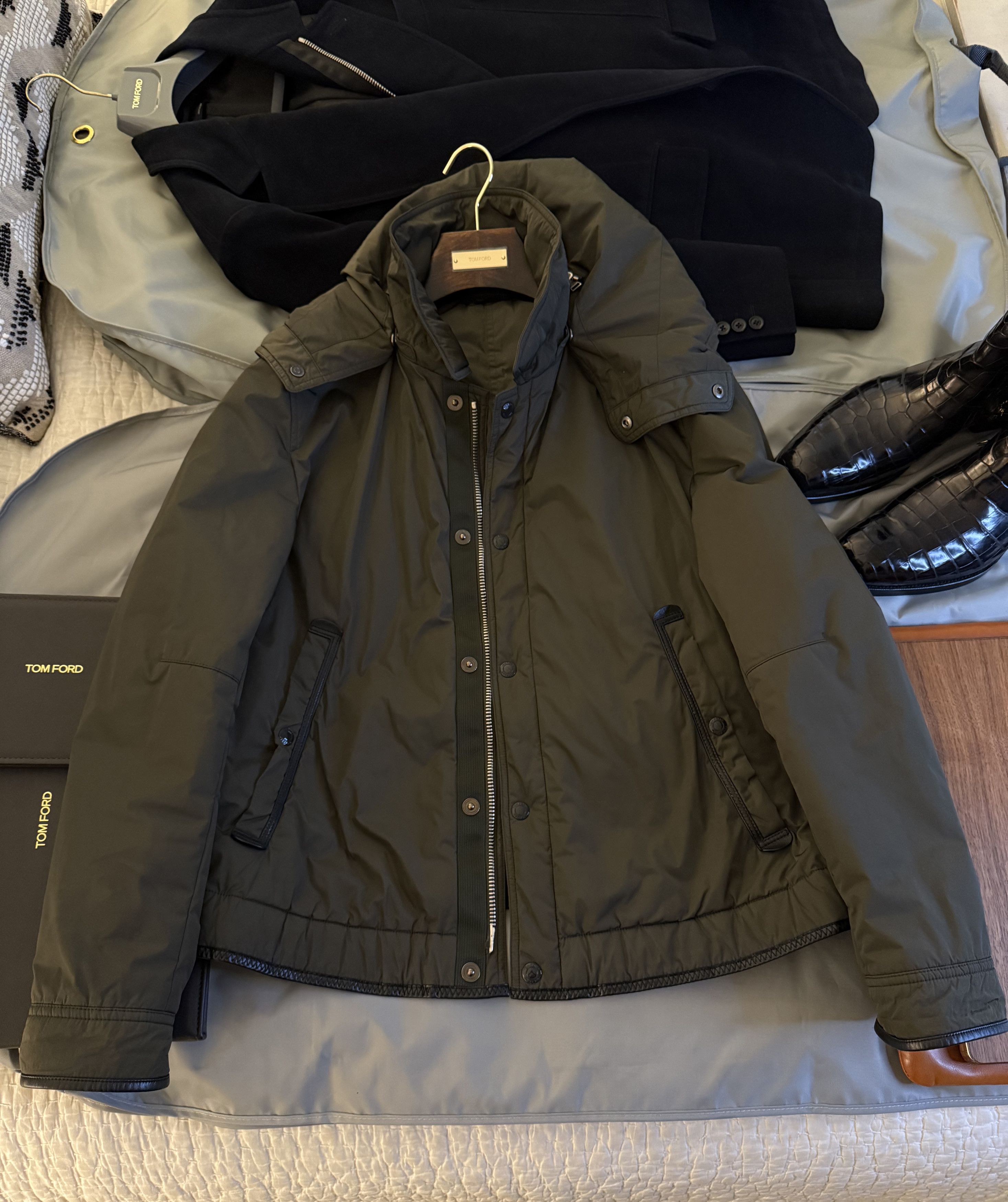 Tom Ford Fits 52, Best Dressed $4,300 w/tax Ovatta Leather Accents Size US XL / EU 56 / 4 - 12 Thumbnail