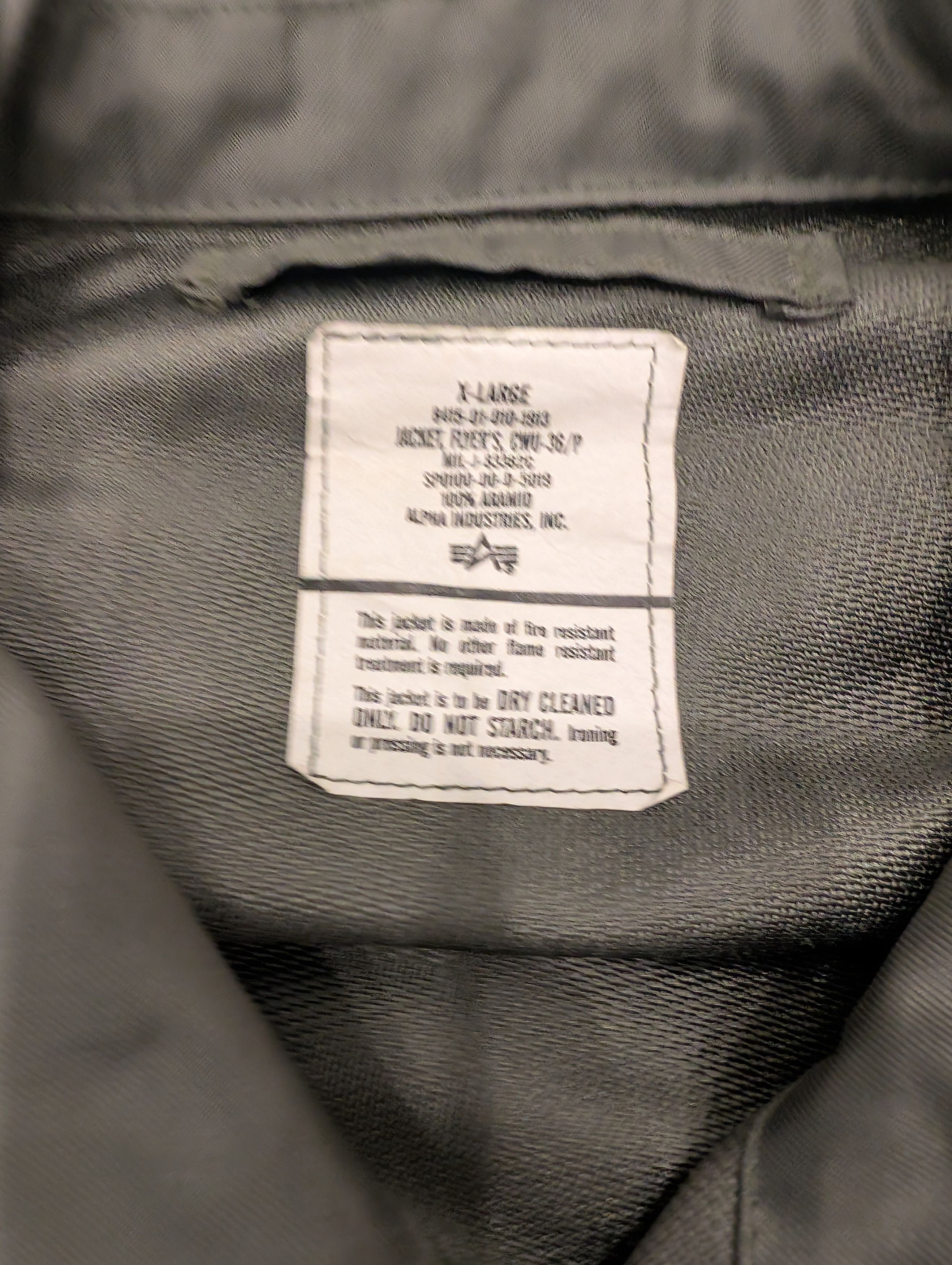 Alpha Industries Vintage Alpha Industries CWU-36P Flyer's Jacket Olive Size US XL / EU 56 / 4 - 3 Thumbnail