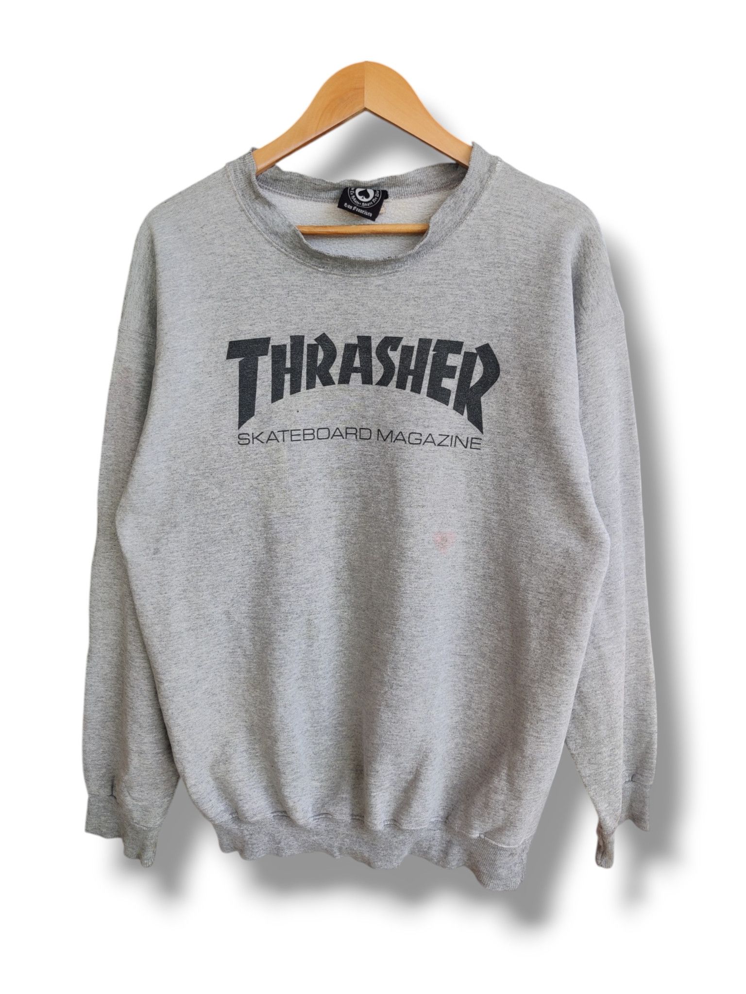 Thrasher Vintage Distressed Thrasher Skate Crewneck Sweatshirt Size US M / EU 48-50 / 2 - 1 Thumbnail