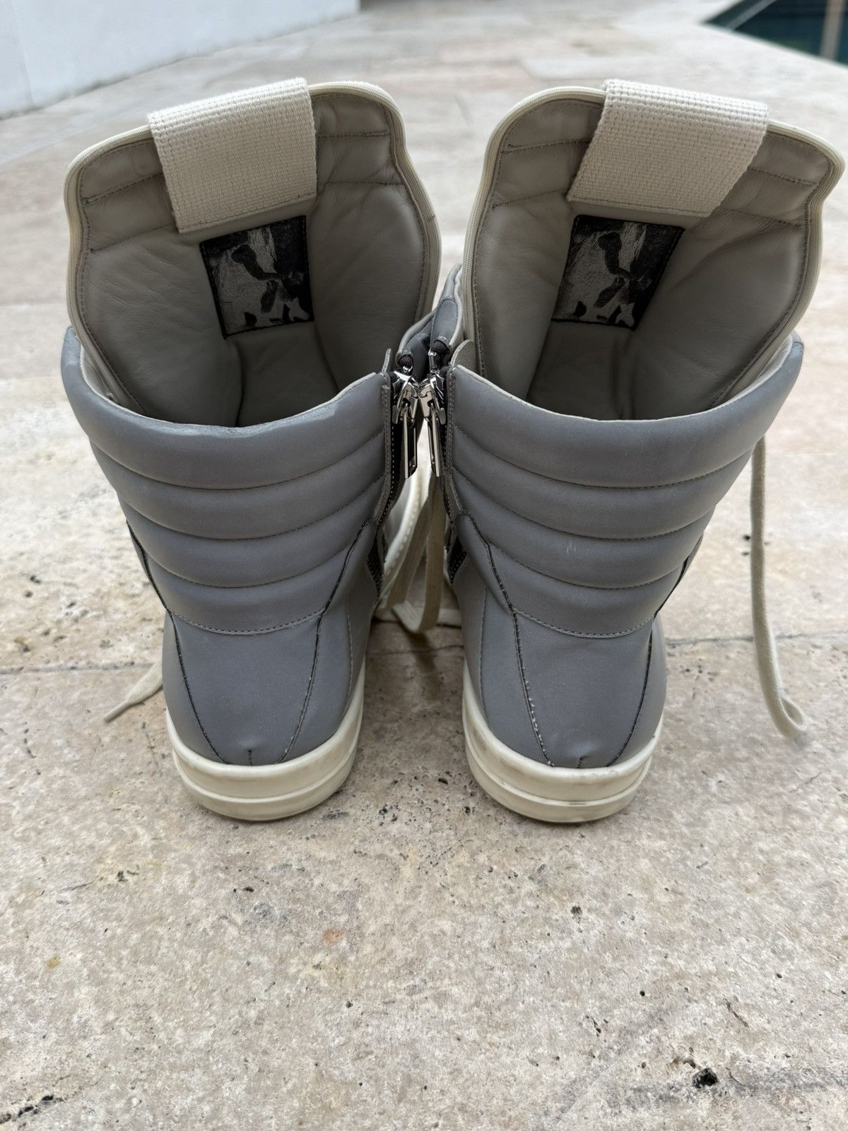 Rick Owens Rick Owens Pearl Milk Reflective Geobasket Size US 10 / EU 43 - 9 Thumbnail