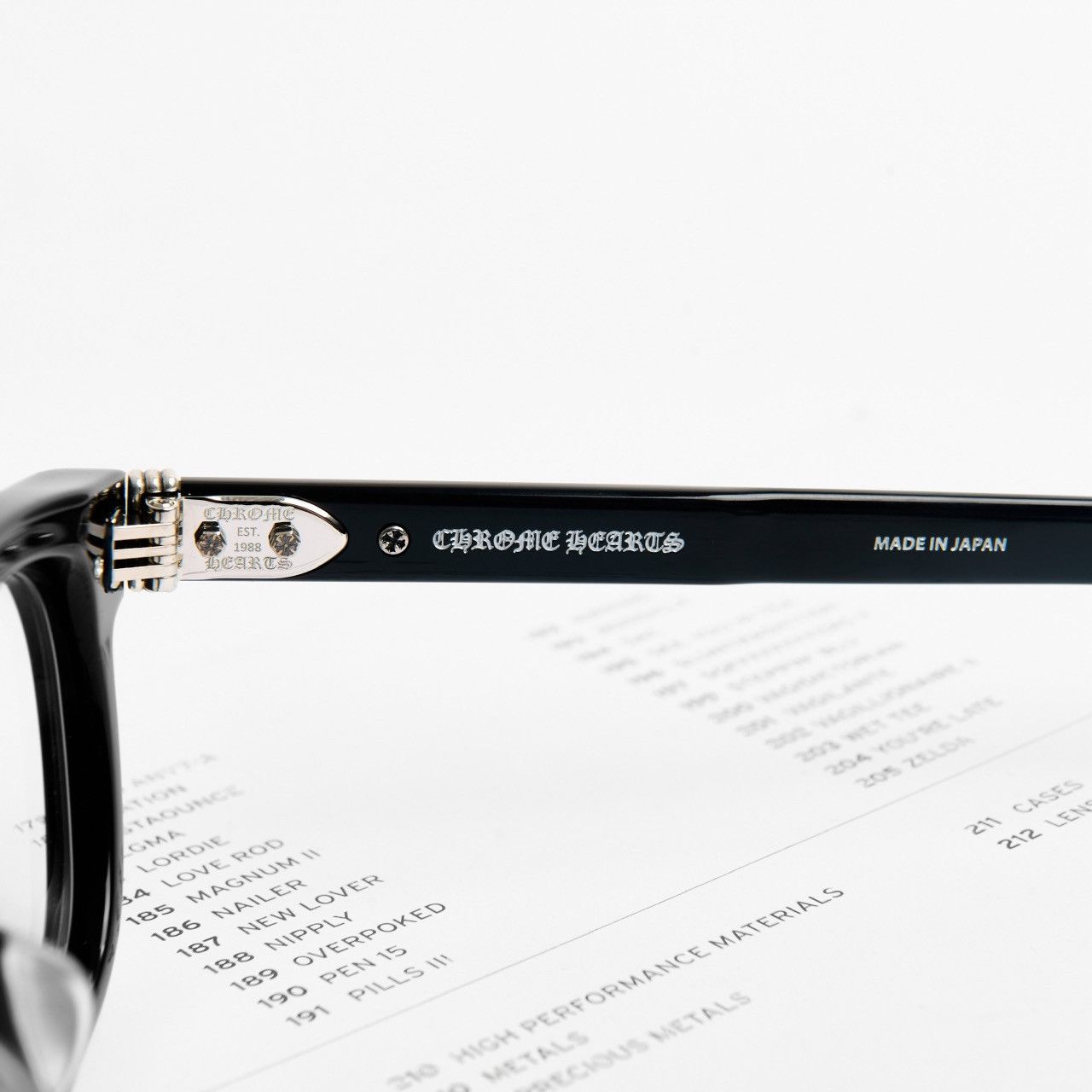 Chrome Hearts CHROME HEARTS DRIPPIN BLACK GLASSES Size ONE SIZE - 4 Thumbnail