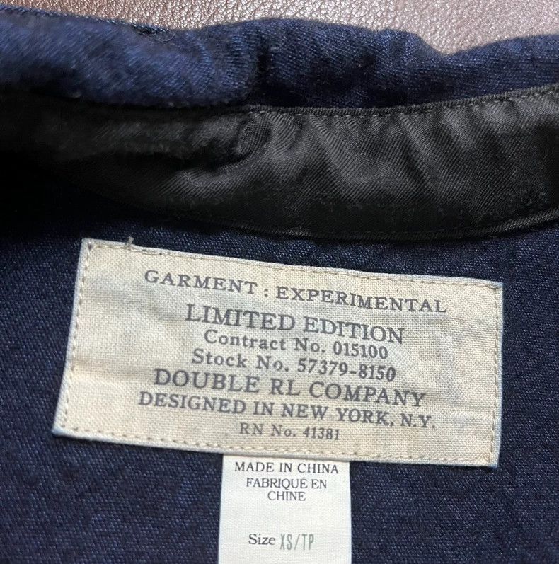 RRL Ralph Lauren RRL Ralph Lauren Navy shirt limited edition wool vest leat Size US XS / EU 42 / 0 - 5 Thumbnail