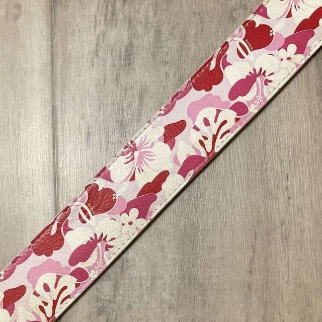 Bape BAPE Aloha Camo Pink Leather Belt a bathing ape NIGO Size ONE SIZE - 4 Thumbnail