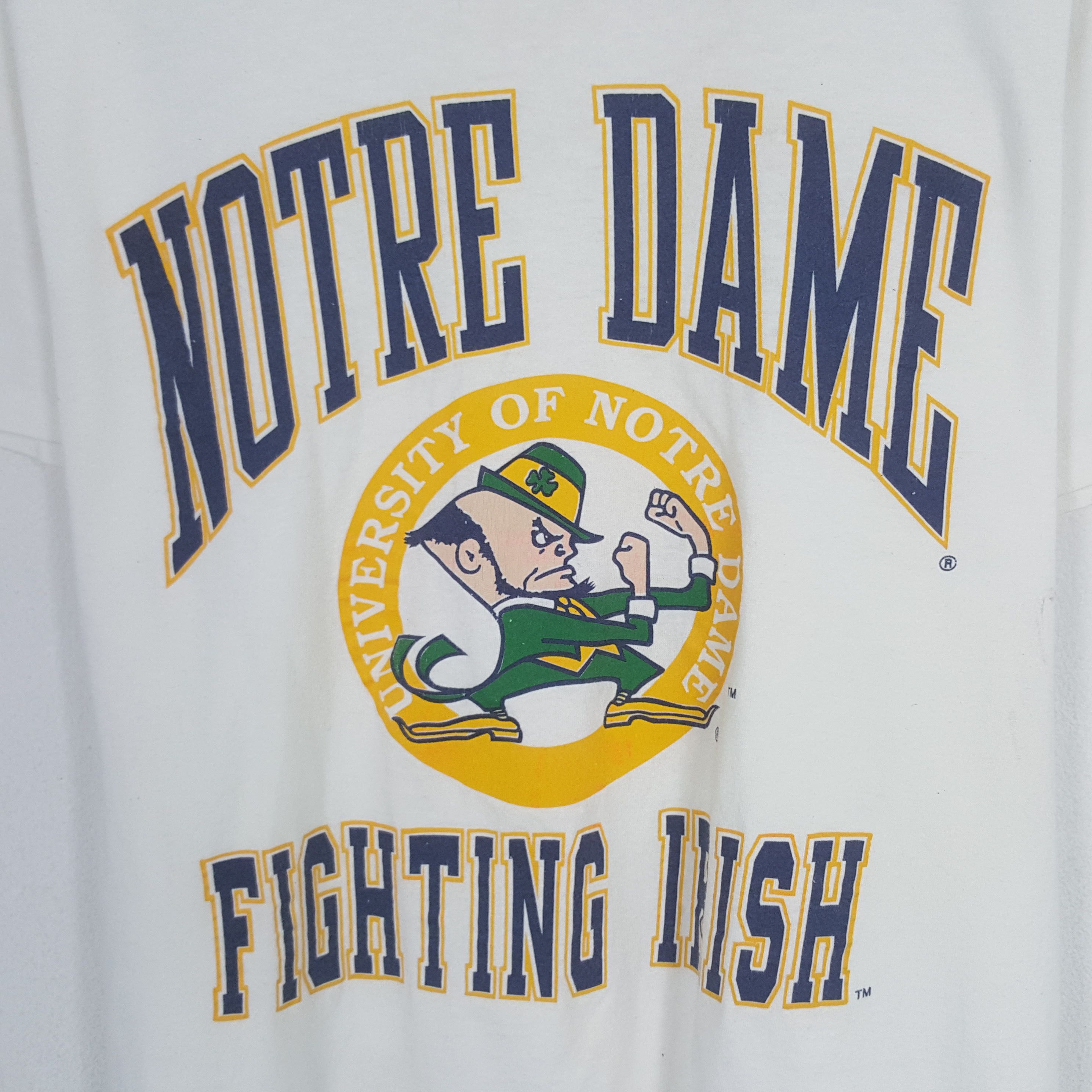 Notre × Vintage Vintage Notre Dame Fighting Irish Tshirt Size US L / EU 52-54 / 3 - 2 Thumbnail