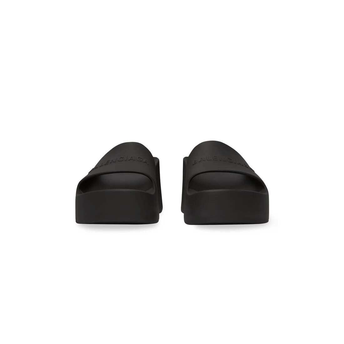 Balenciaga o1w1db10625 Chunky Wedge Sandals in Black Size US 9 / IT 39 - 3 Thumbnail
