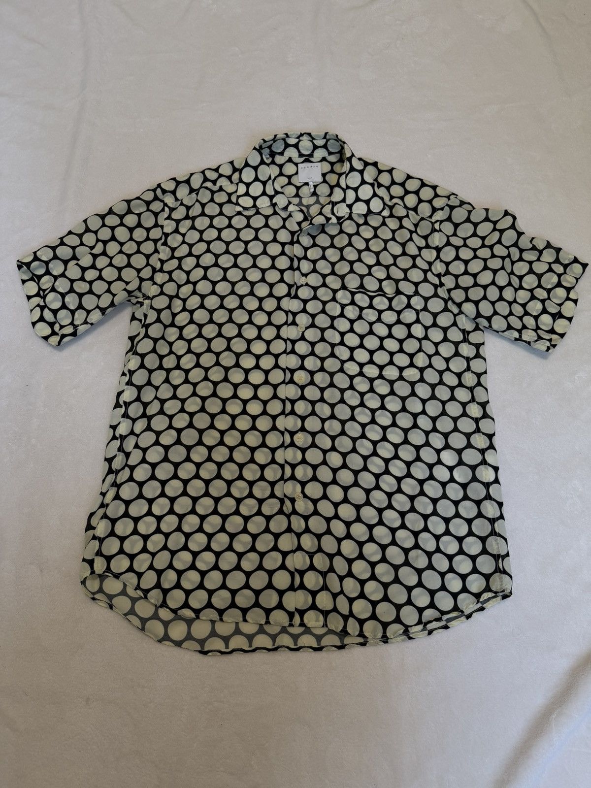 Sandro Sandro Paris Polka Dot Short Sleeve button up Size US M / EU 48-50 / 2 - 1 Thumbnail