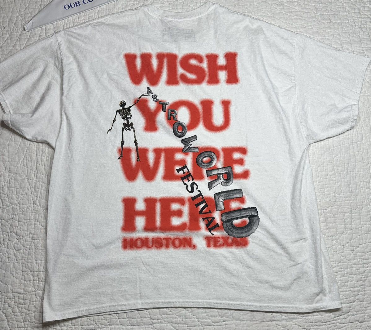 Travis Scott Travis Scott White Astroworld Festival Tee 2018 RARE/3X Size US XXL / EU 58 / 5 - 2 Thumbnail