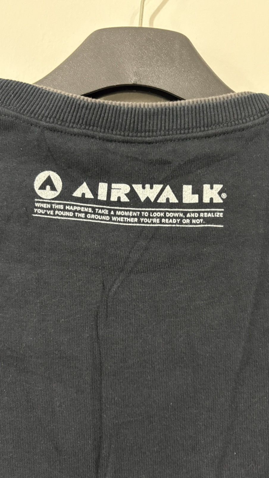 If Six Was Nine Airwalk punk poem with skull cross sweatshirt Size US L / EU 52-54 / 3 - 5 Thumbnail