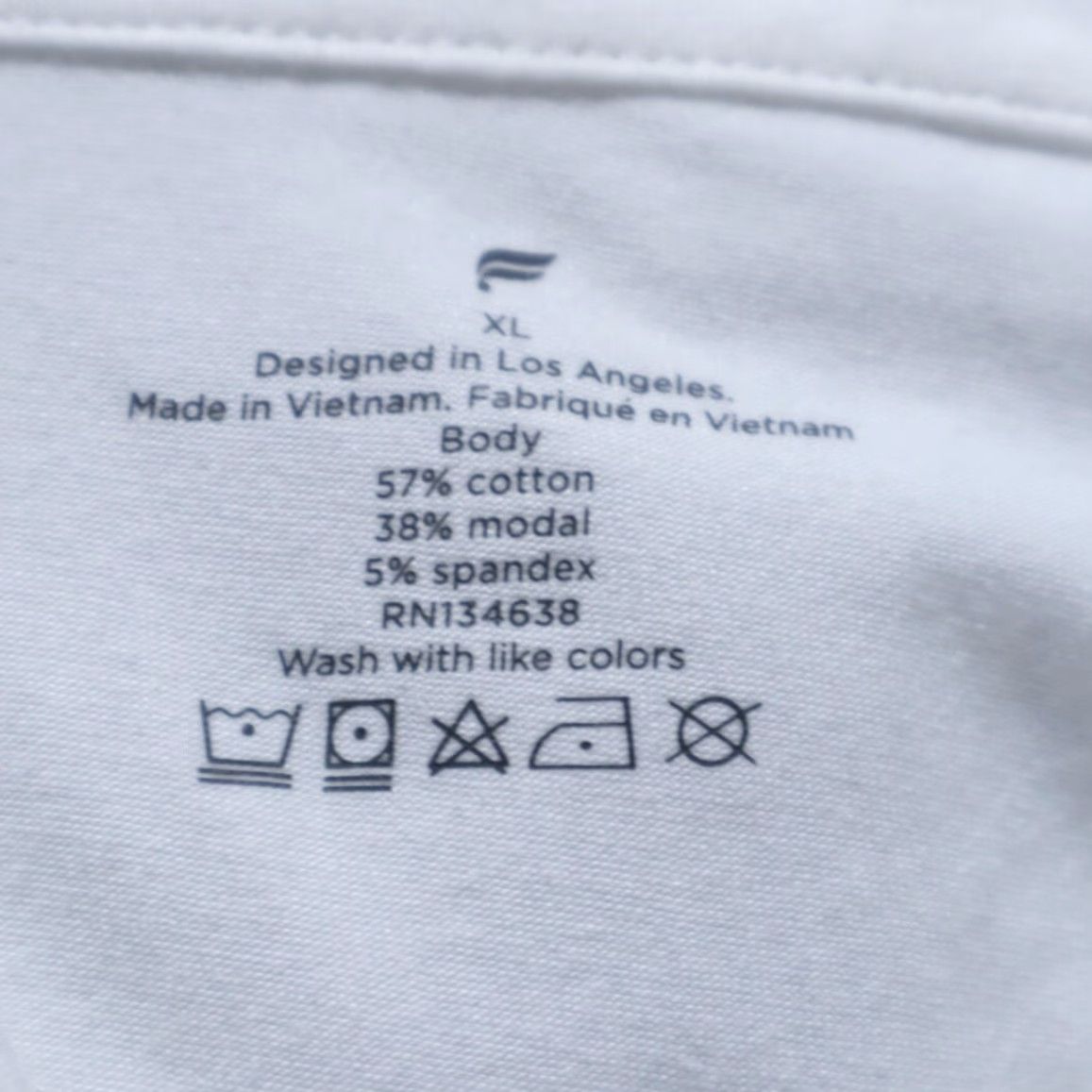 Fabletics Fabletics Polo Shirt White Men's XL 24-7 Cotton Blend Solid Polo Shirt, Regular Fit, Short Sleeve, Collared, 24-7, Men, XL, White, Polo Shirt Size US XL / EU 56 / 4 - 5 Thumbnail