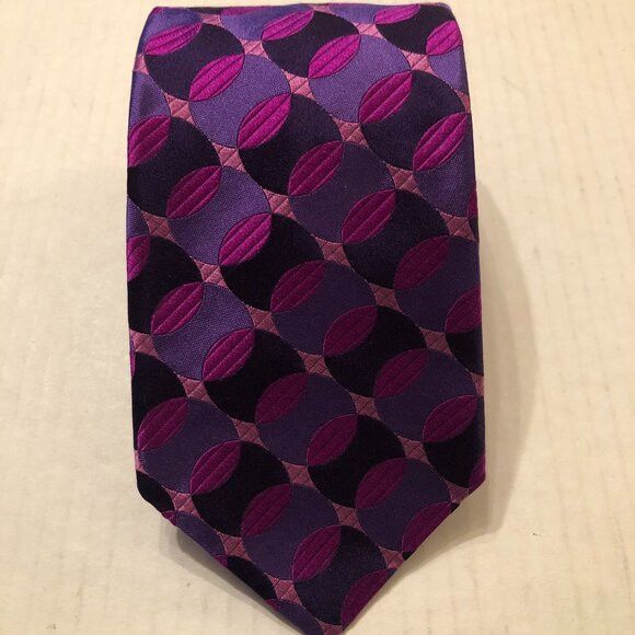 Ted Baker men's new purple 100%silk tie 1/2 X 59