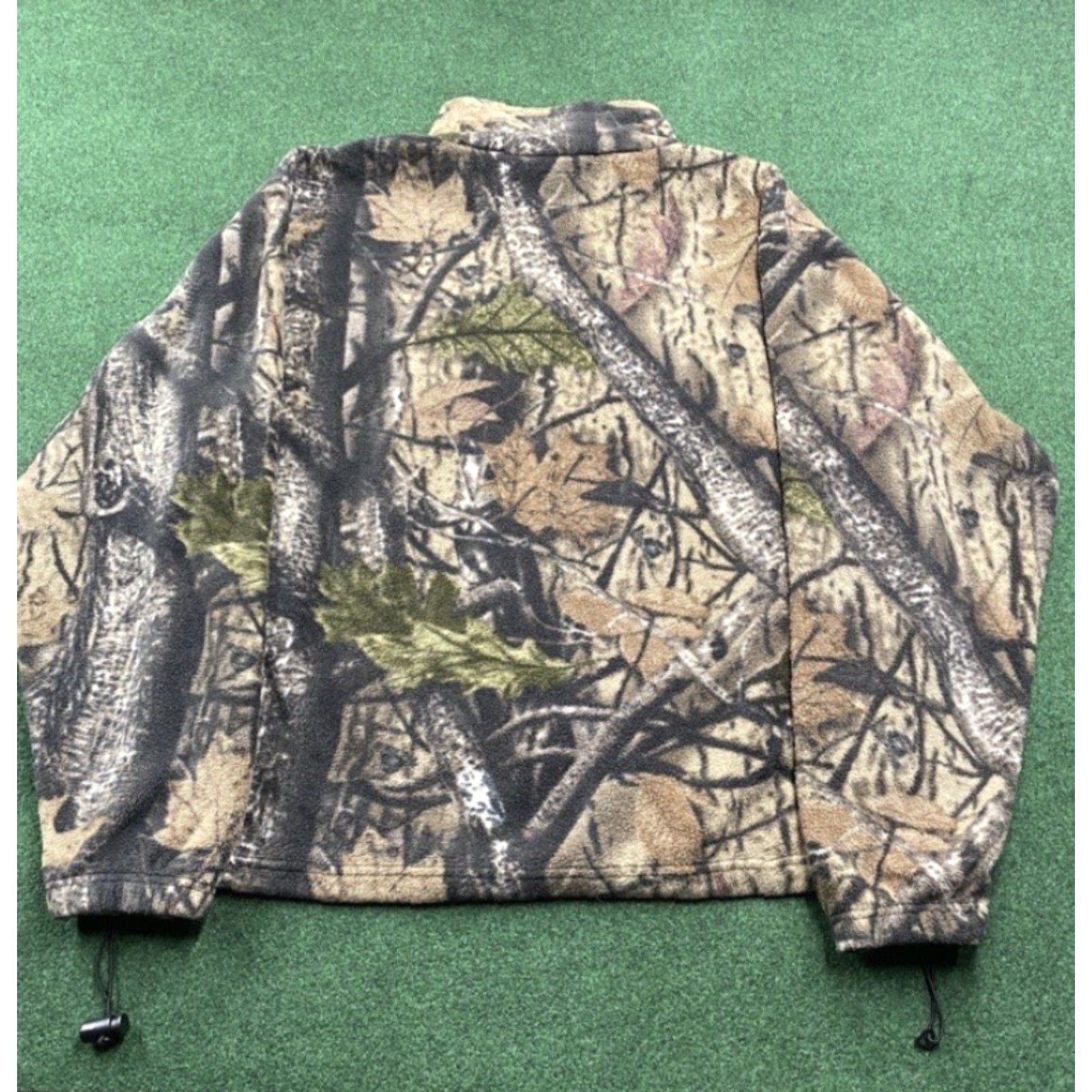 Realtree VINTAGE Realtree Camo Fleece Sweater Mens L Brown Hunting Full Zip Sweatshirt Size US L / EU 52-54 / 3 - 4 Thumbnail