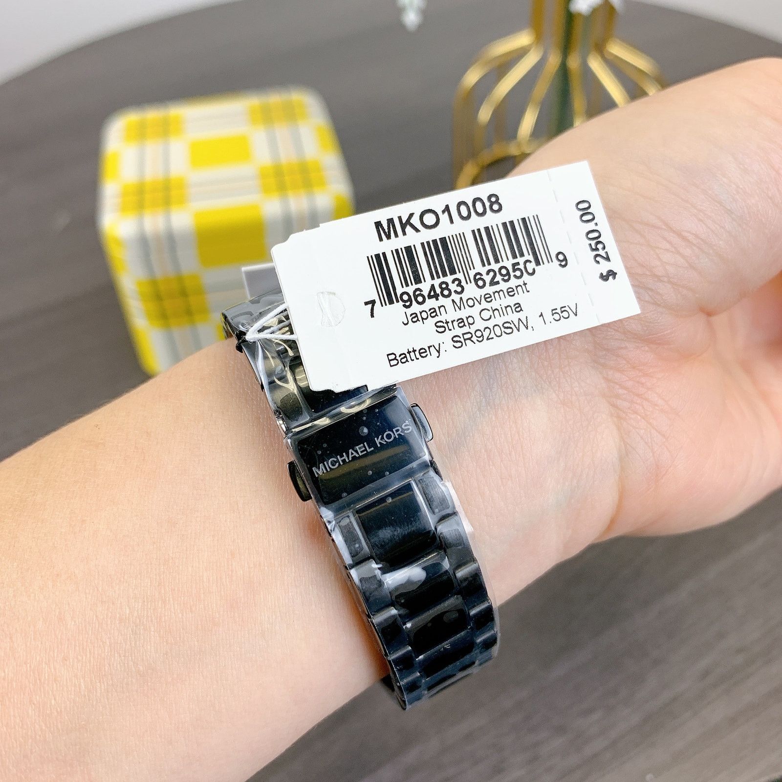 Michael Kors Michael Kors MKO1008 Blsck Stainless Steel Watch Size ONE SIZE - 7 Thumbnail