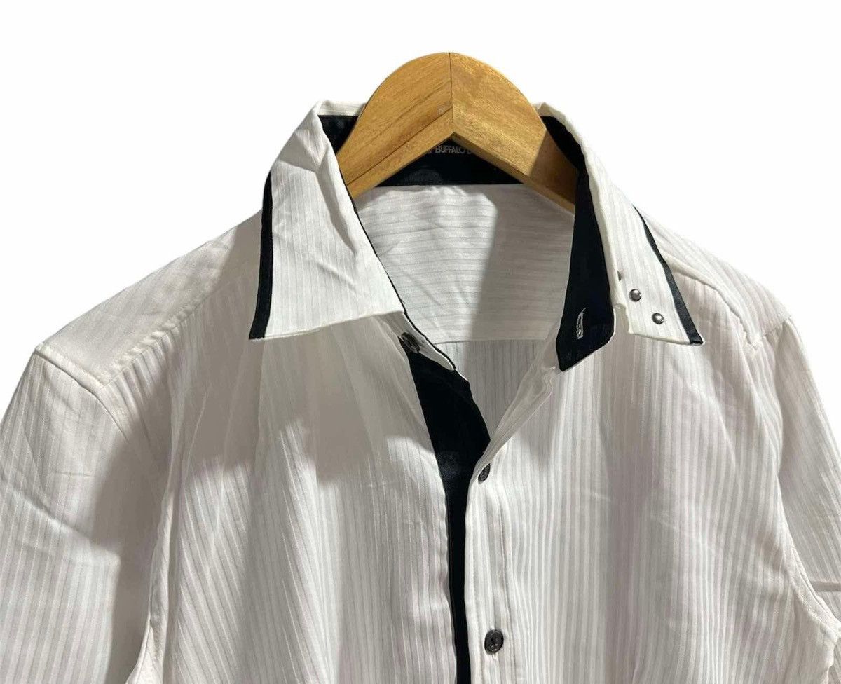 BUFFALO BOBS × If Six Was Nine × Japanese Brand 🔥Sick Y2K Buffalo Bobs Rivet Striped Shirt Size US M / EU 48-50 / 2 - 3 Thumbnail