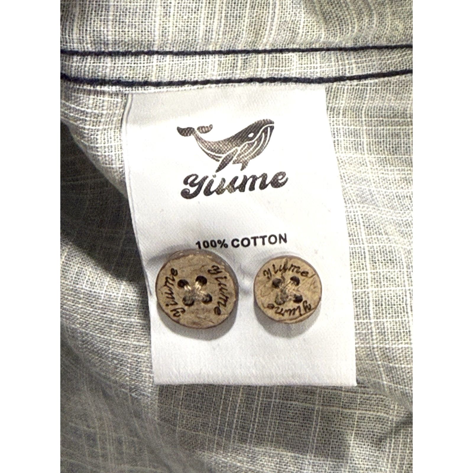 Vintage Yiume L/S Hawaiian Button-Down Shirt Mens Large Dance Of The Sea NWT Size US L / EU 52-54 / 3 - 8 Thumbnail