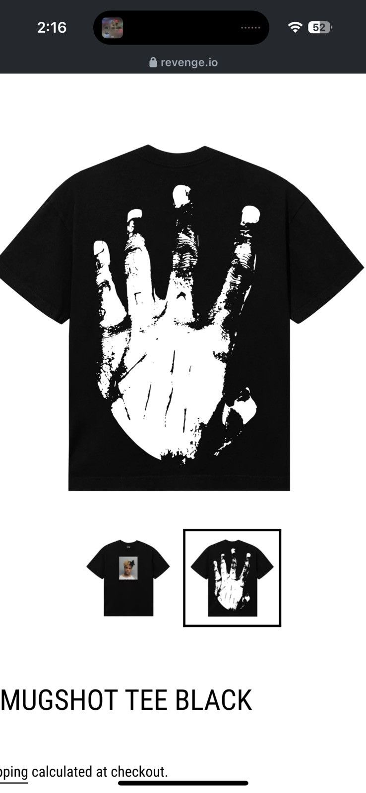 Revenge X mugshot tee Size US XL / EU 56 / 4 - 3 Thumbnail
