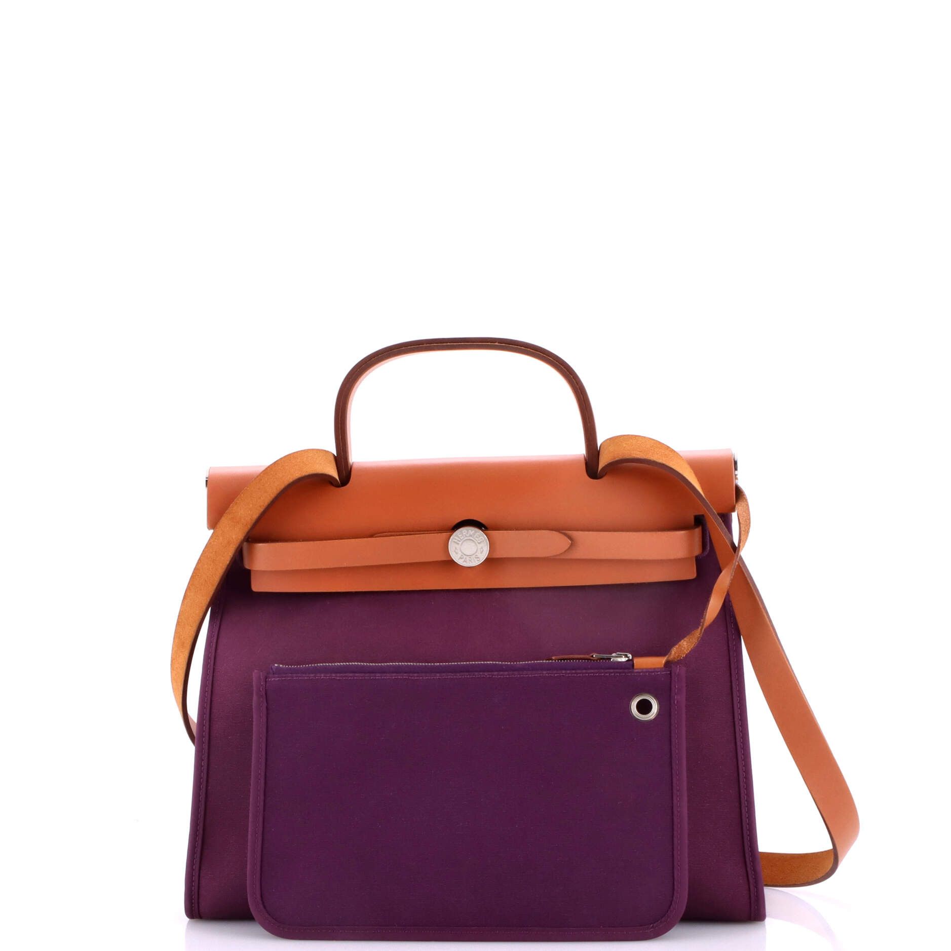 Hermes Herbag Zip Leather and Toile 31 Size ONE SIZE - 1 Thumbnail