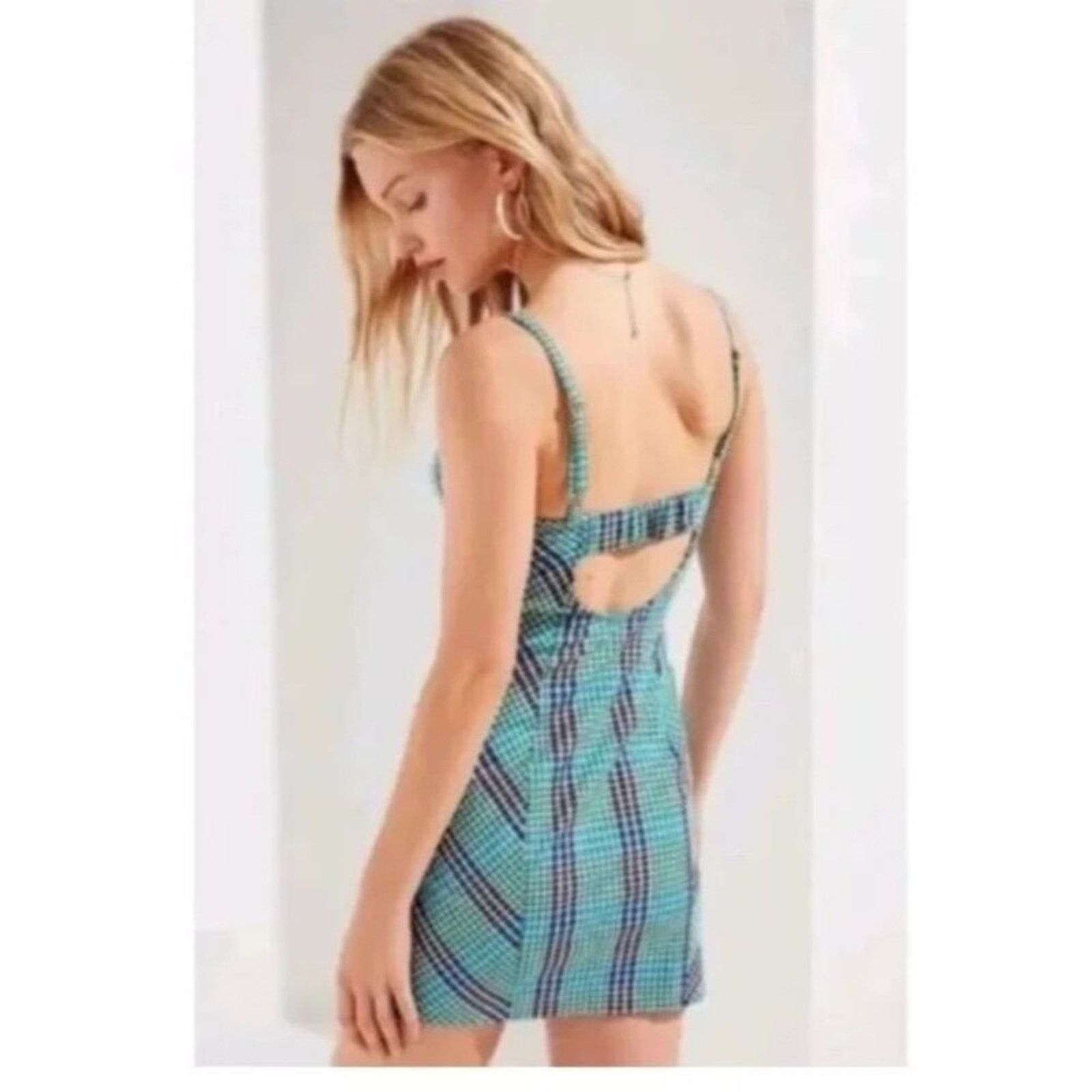 Urban Outfitters Urban Outfitters Gingham Spaghetti Strap Mini Dress Small Size S / US 4 / IT 40 - 2 Thumbnail