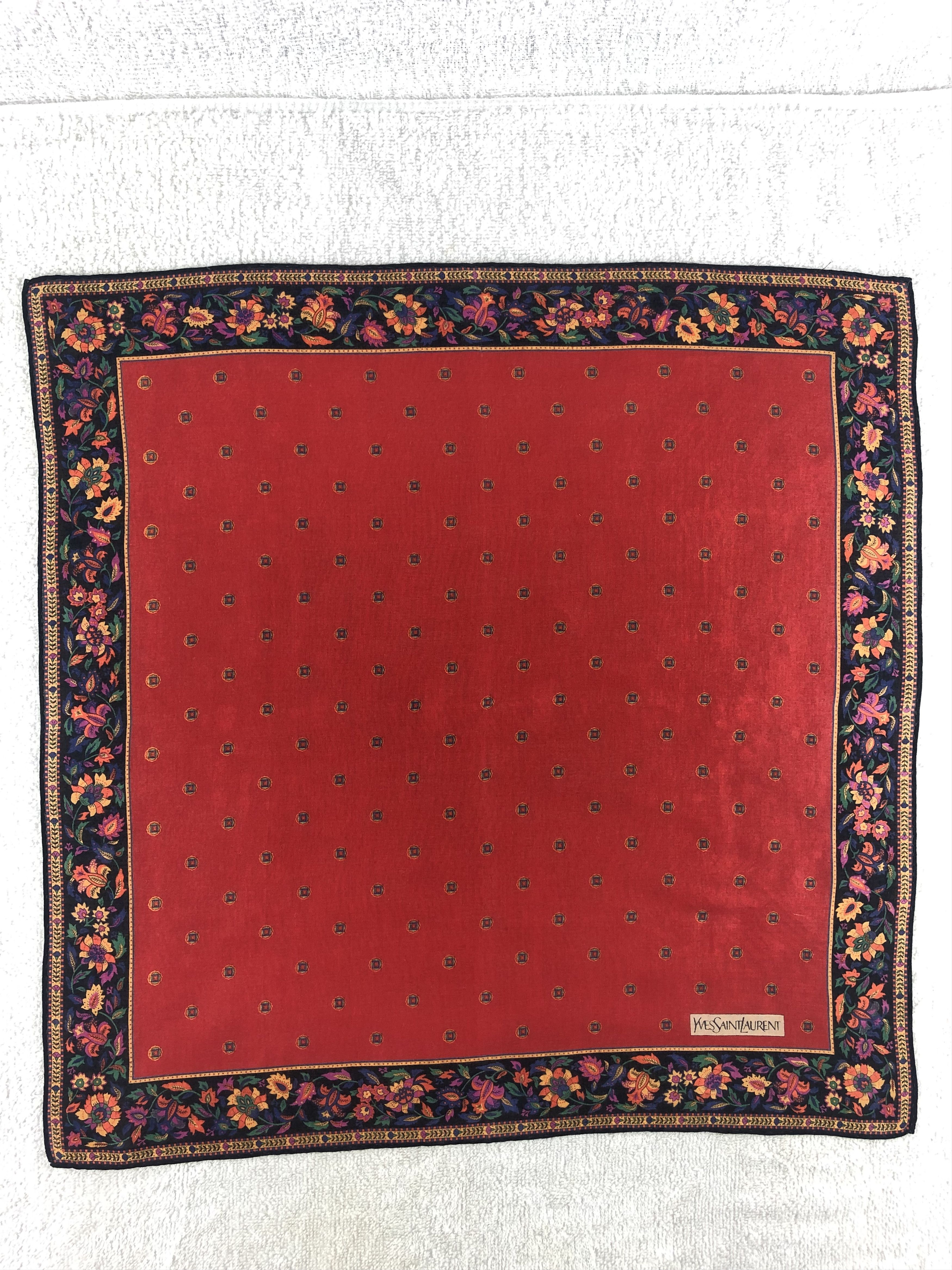 Yves Saint Laurent Yves Saint Laurent Handkerchief / Bandana / Neckerchief Size ONE SIZE - 3 Thumbnail